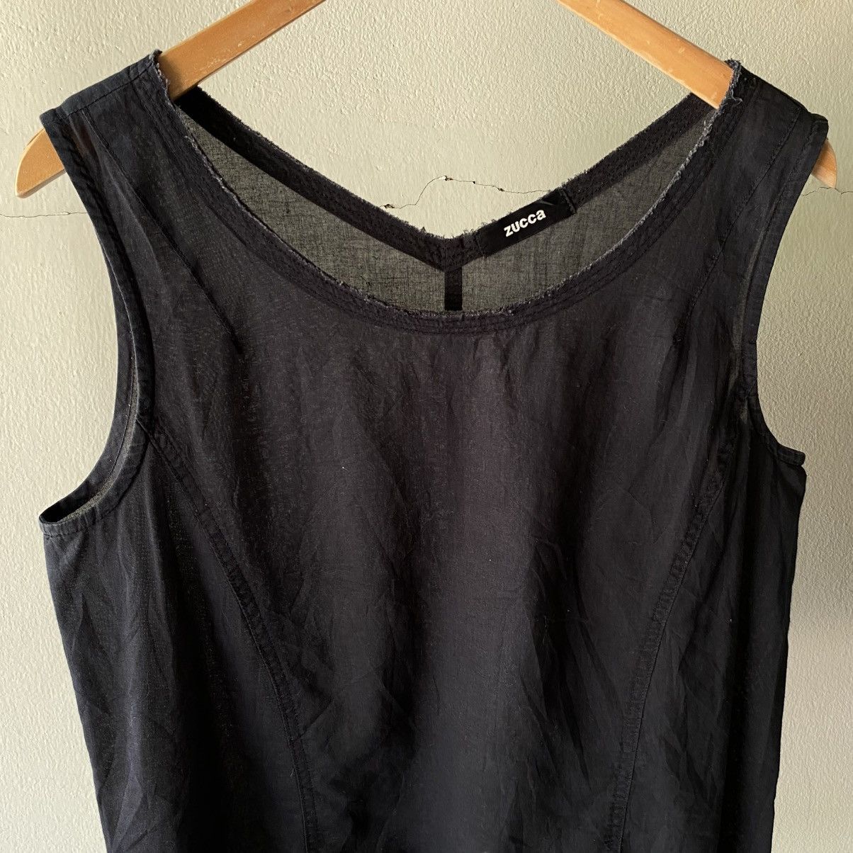 Zucca ZUCCA Black Sleeveless Blouse Size M / US 6-8 / IT 42-44 - 5 Thumbnail