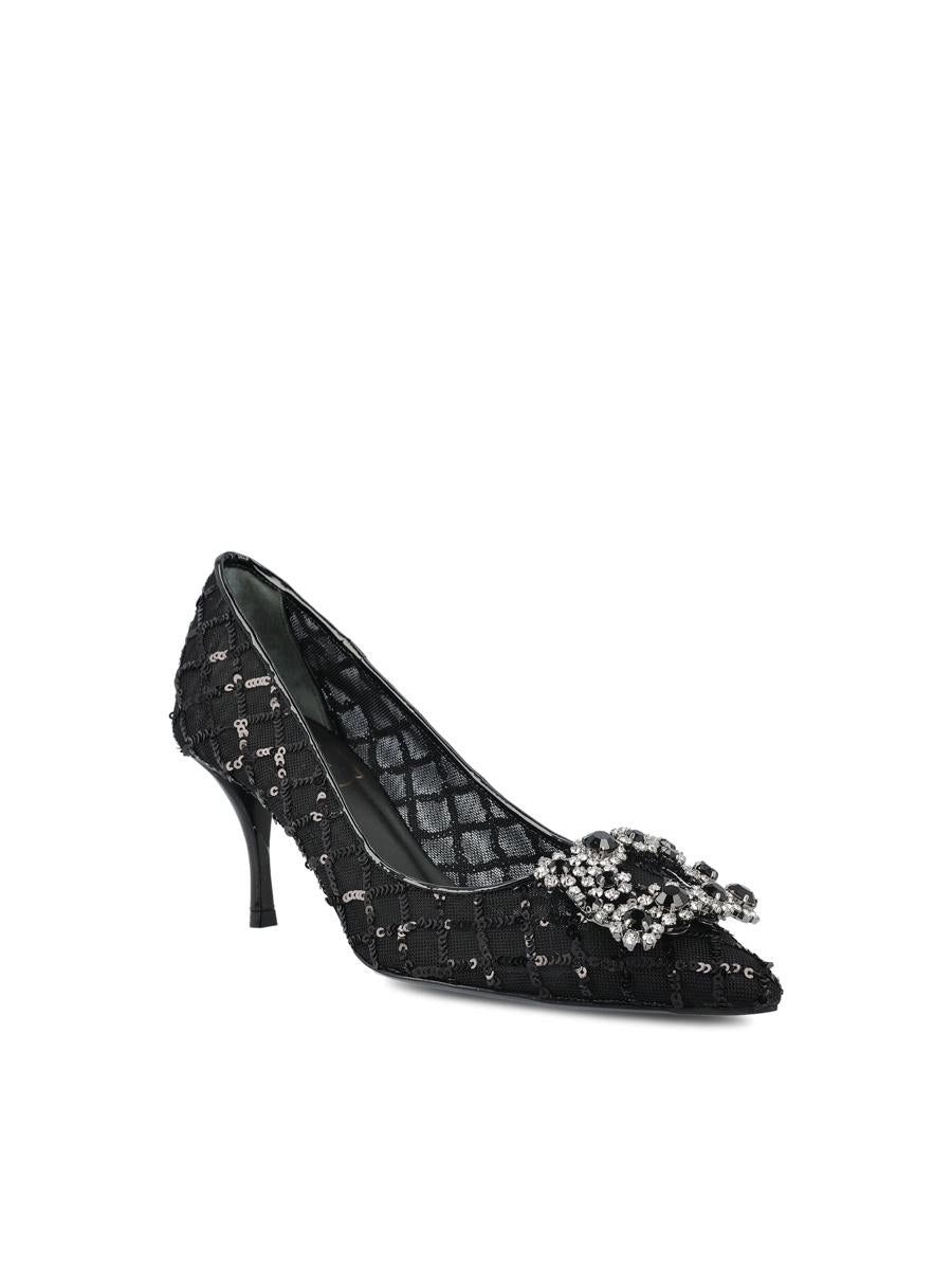 Roger Vivier o1s22i1n0824 Mesh Efflorescence Decol Pumps in Black Size US 9 / IT 39 - 2 Thumbnail