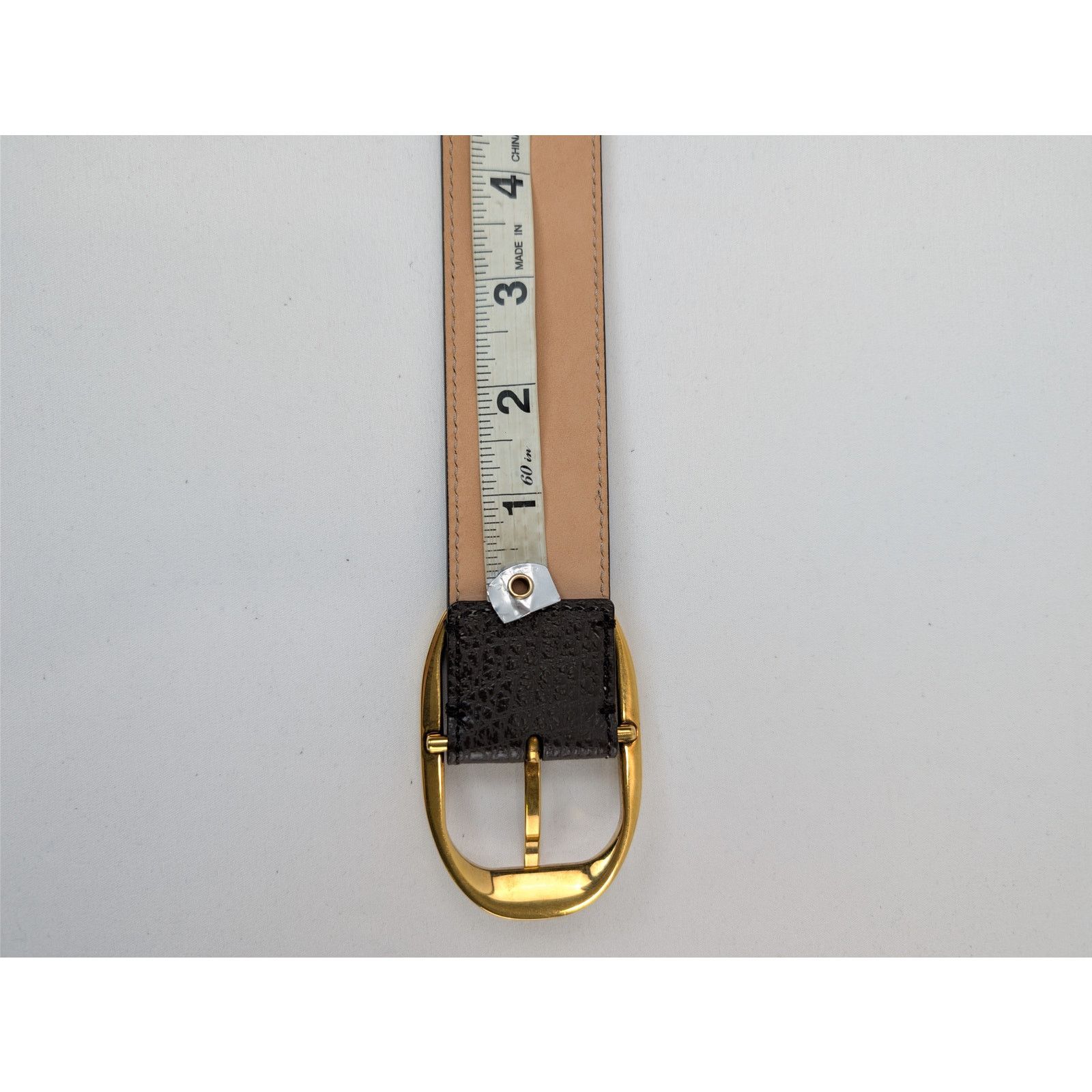 Tom Ford o1rshd1 Size: 85 / Men's Vacchetta Leather Oval-Buckle Belt Size 34 - 18 Thumbnail