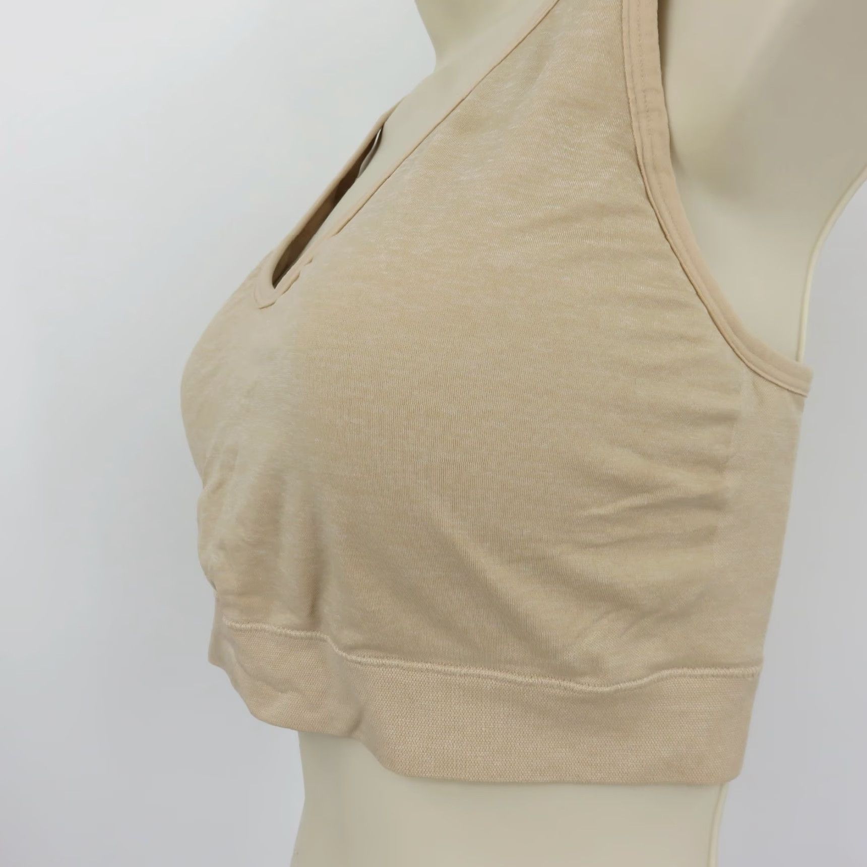 Jockey Jockey Women 3XL Beige Wireless Padded Bralette Bra No Wire Plus Size Pullover Bralette Paded Wireless Bralette Size ONE SIZE - 5 Thumbnail
