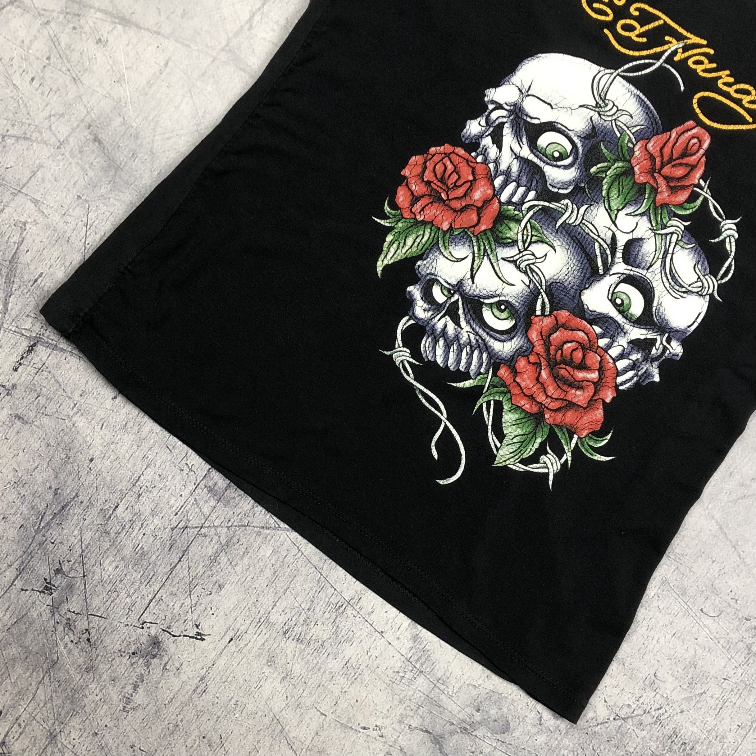 Ed Hardy Ed Hardy Tattoo Skulls Rose Tank Top Size M / US 6-8 / IT 42-44 - 5 Thumbnail