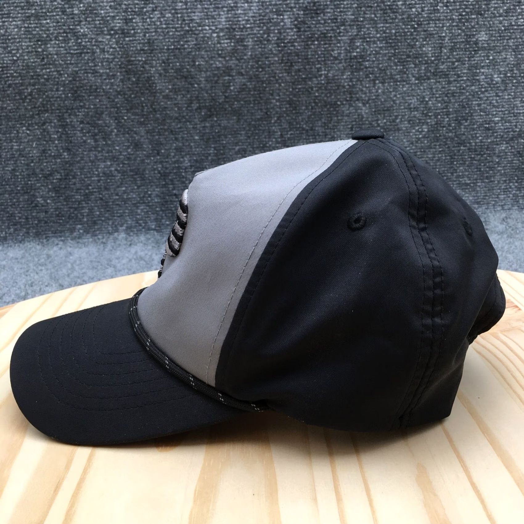 Puma PUMA Pars & Stripes Rope Hat Mens Black Gray One Size Adjustable Size ONE SIZE - 4 Thumbnail
