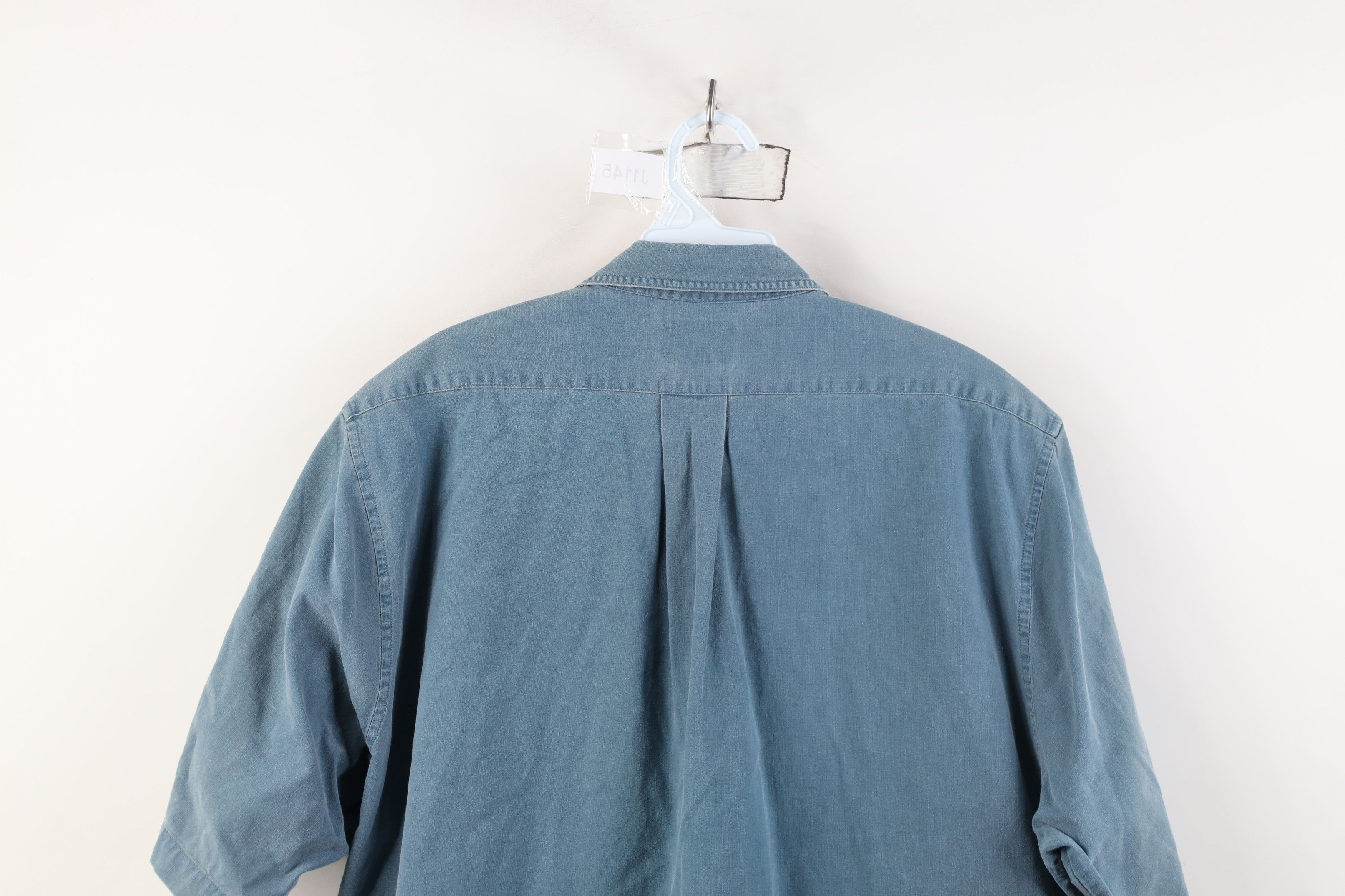 Banana Republic Vintage 80s Banana Republic Stonewash Safari Button Shirt Size US XL / EU 56 / 4 - 15 Thumbnail