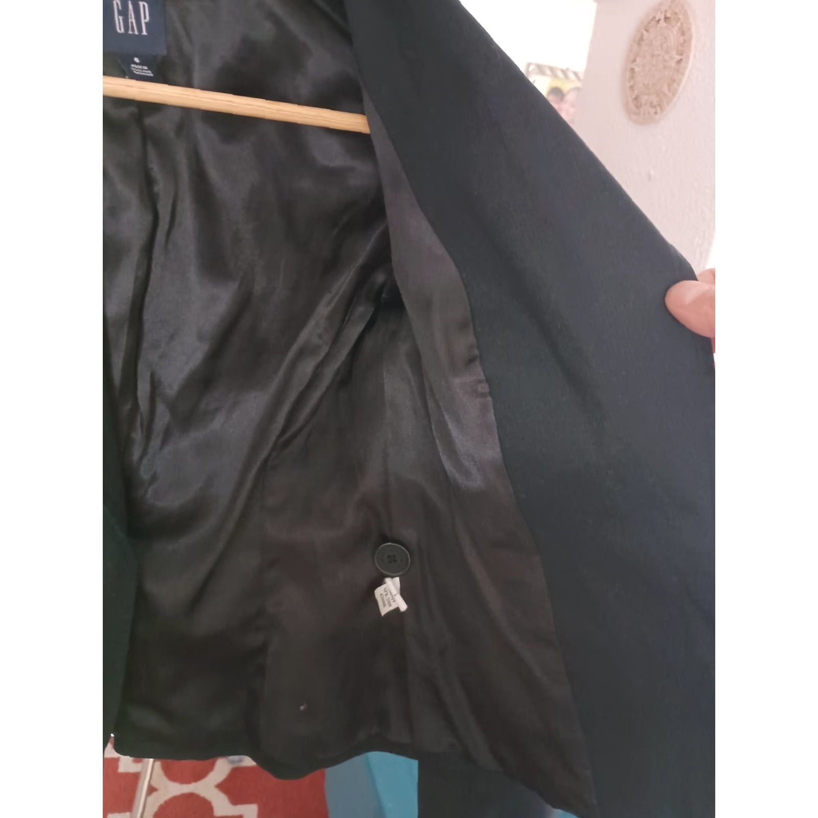 Gap VINTAGE Gap Blazer Women Black One Button Size 4 Cotton Basic Jacket 98% Cotton Spandex (Made in Thailand) Womens Size S / US 4 / IT 40 - 3 Thumbnail