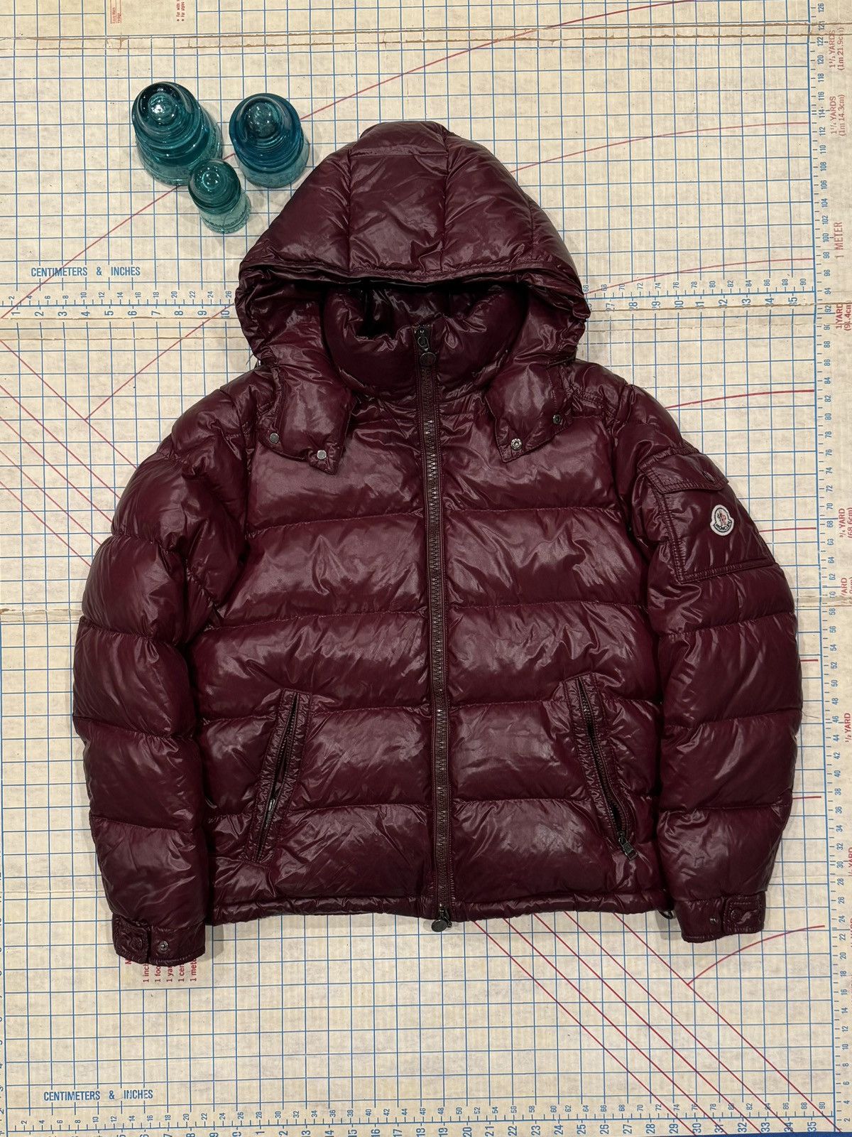 Moncler Moncler Maya Giubbotto Jacket Dark Red Size 2 Fits Medium Size US M / EU 48-50 / 2 - 3 Thumbnail