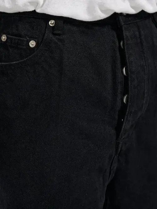 Jean Chunky Black Stacked Denim Jeans Size US 32 / EU 48 - 5 Thumbnail