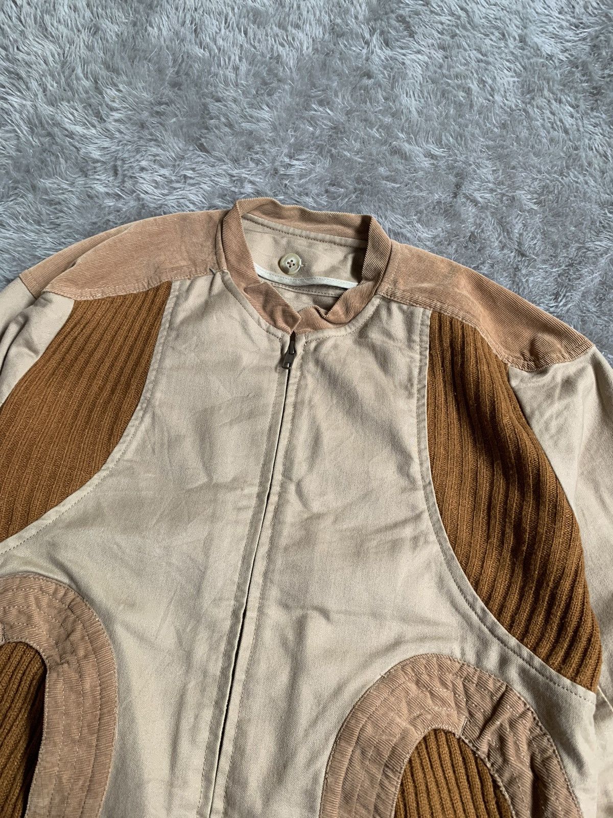Japanese Brand × Tsumori Chisato × Vintage Vintage Archive Tsumori Chisato Hybrid Bomber Jacket Size US M / EU 48-50 / 2 - 2 Thumbnail