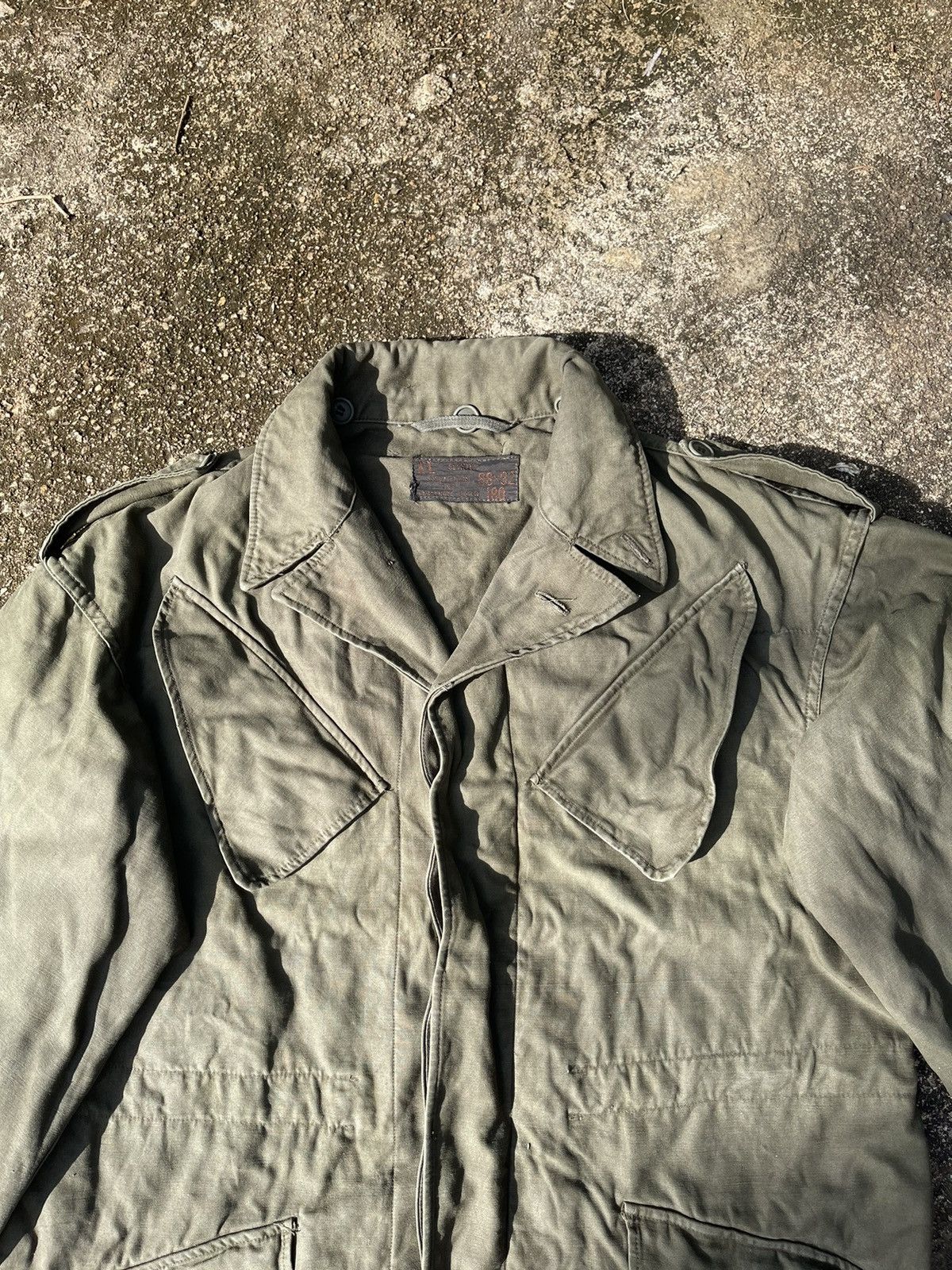 Vintage Vintage German Military M-65 Field Jacket (Faded Olive) Size US XL / EU 56 / 4 - 2 Thumbnail