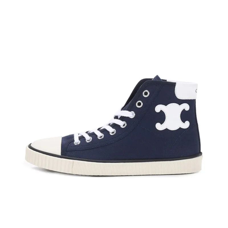 Celine o1bcso1str0924 Blank Mid Lace Up Sneaker Toe Cap Canvas Size US 11 / IT 41 - 2 Thumbnail