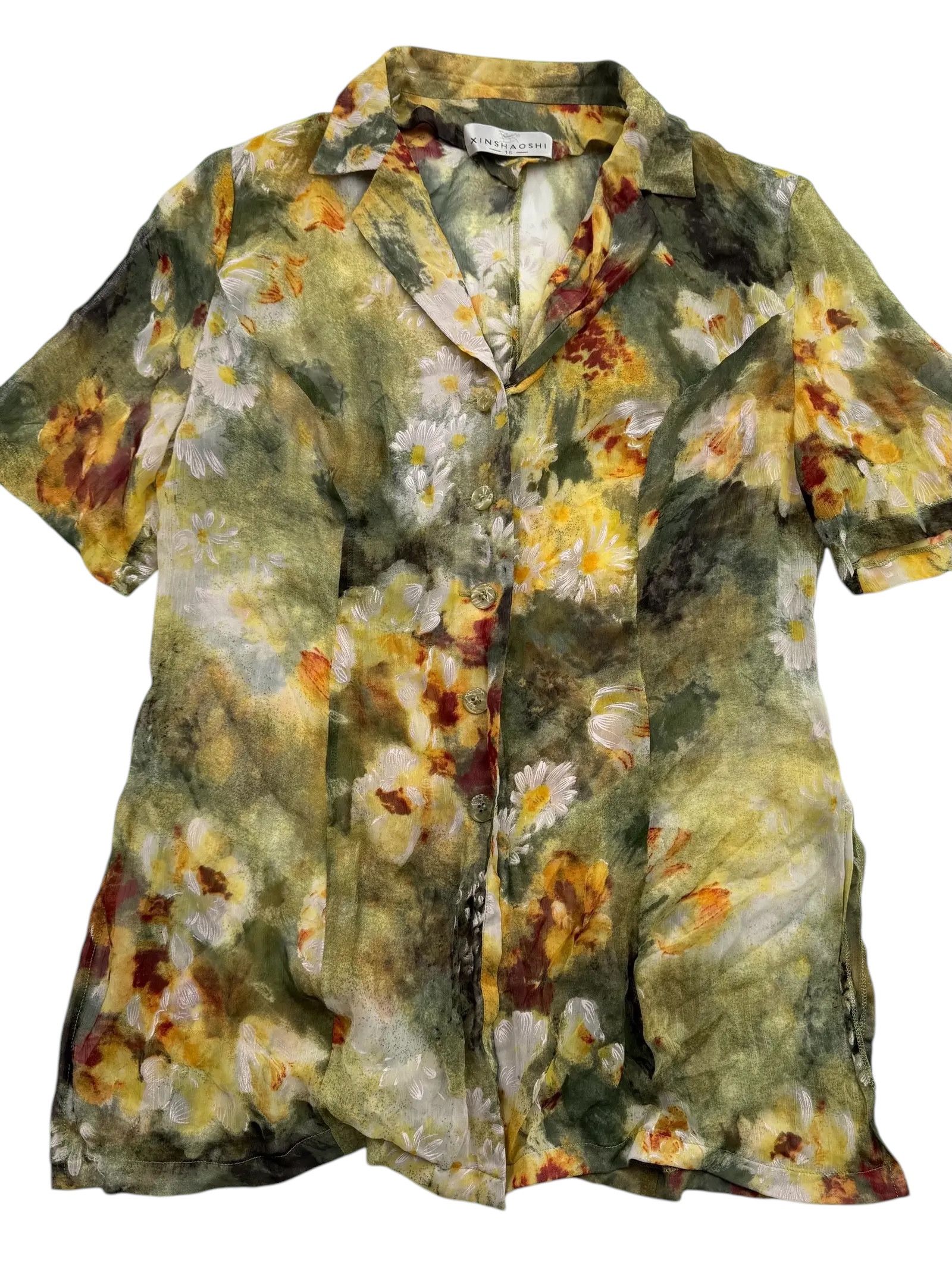 Other Vintage Mesh Shirt M86D15(E77)(V79) Size US S / EU 44-46 / 1 - 2 Thumbnail