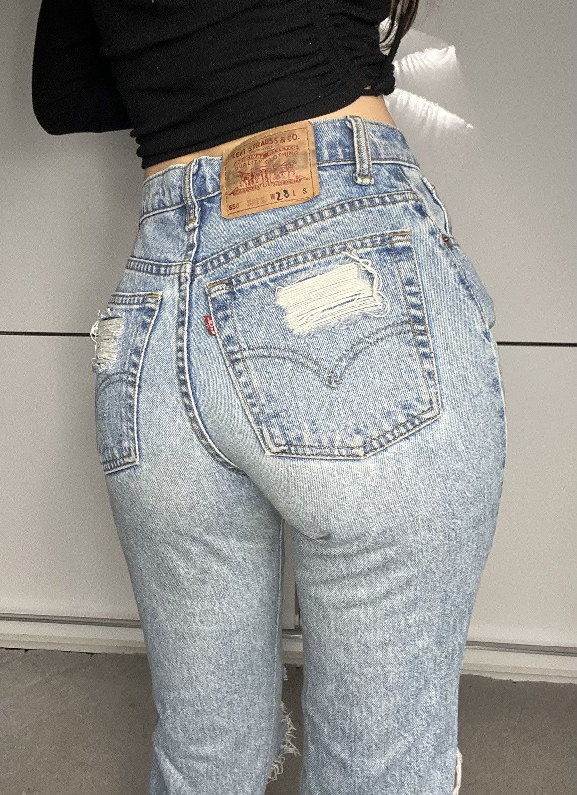 Levi's × Vintage Pants Levi’s 550 vintage 90’s baby blue Size 26" / US 2 / IT 38 - 2 Thumbnail