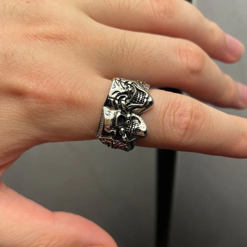 Other Retro Two Face Joker Ring Size ONE SIZE - 1 Thumbnail