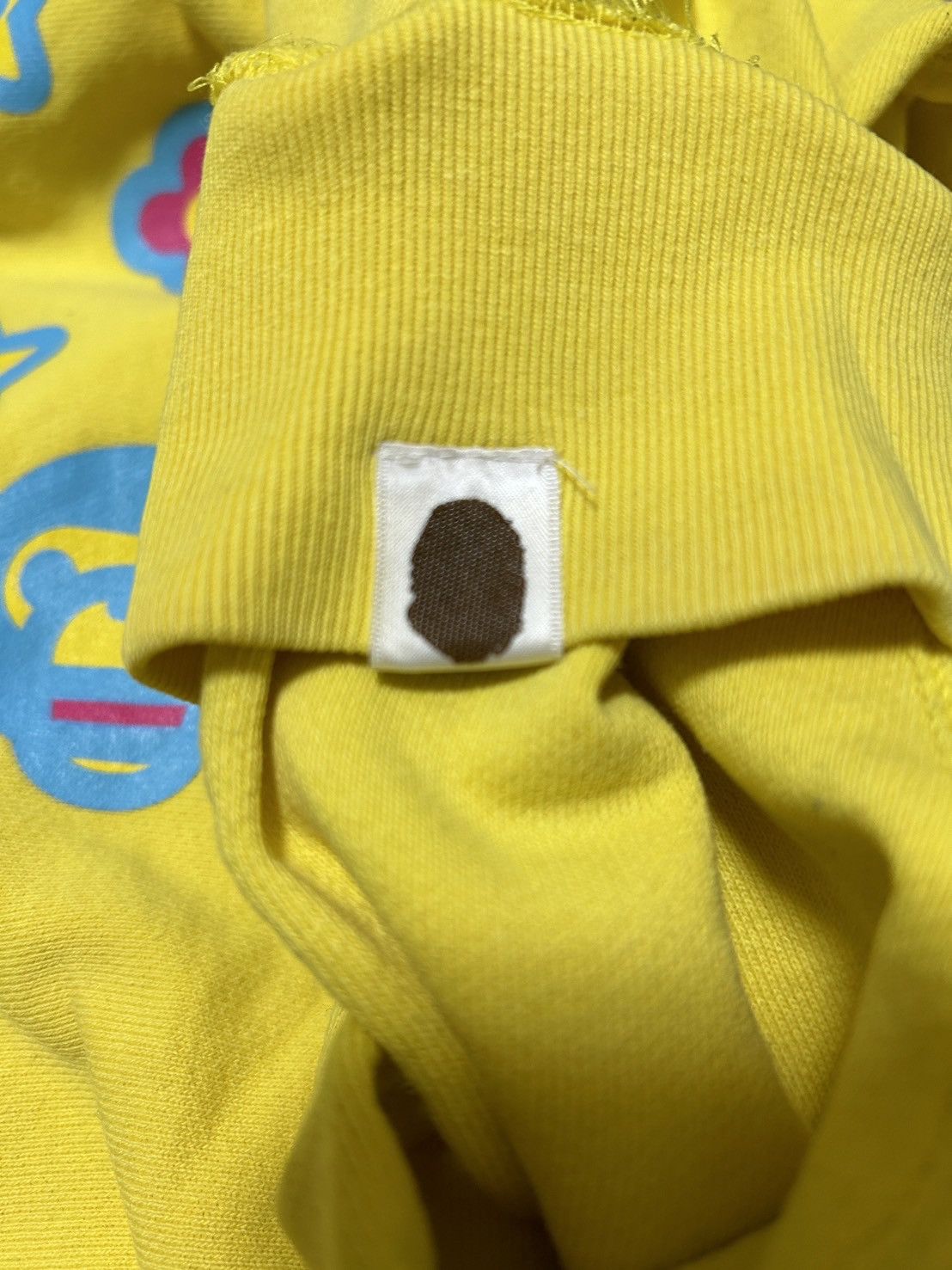 Bape OG Bape Yellow Baby Milo Friends Logo Full Zip Hoodie Size US M / EU 48-50 / 2 - 6 Thumbnail