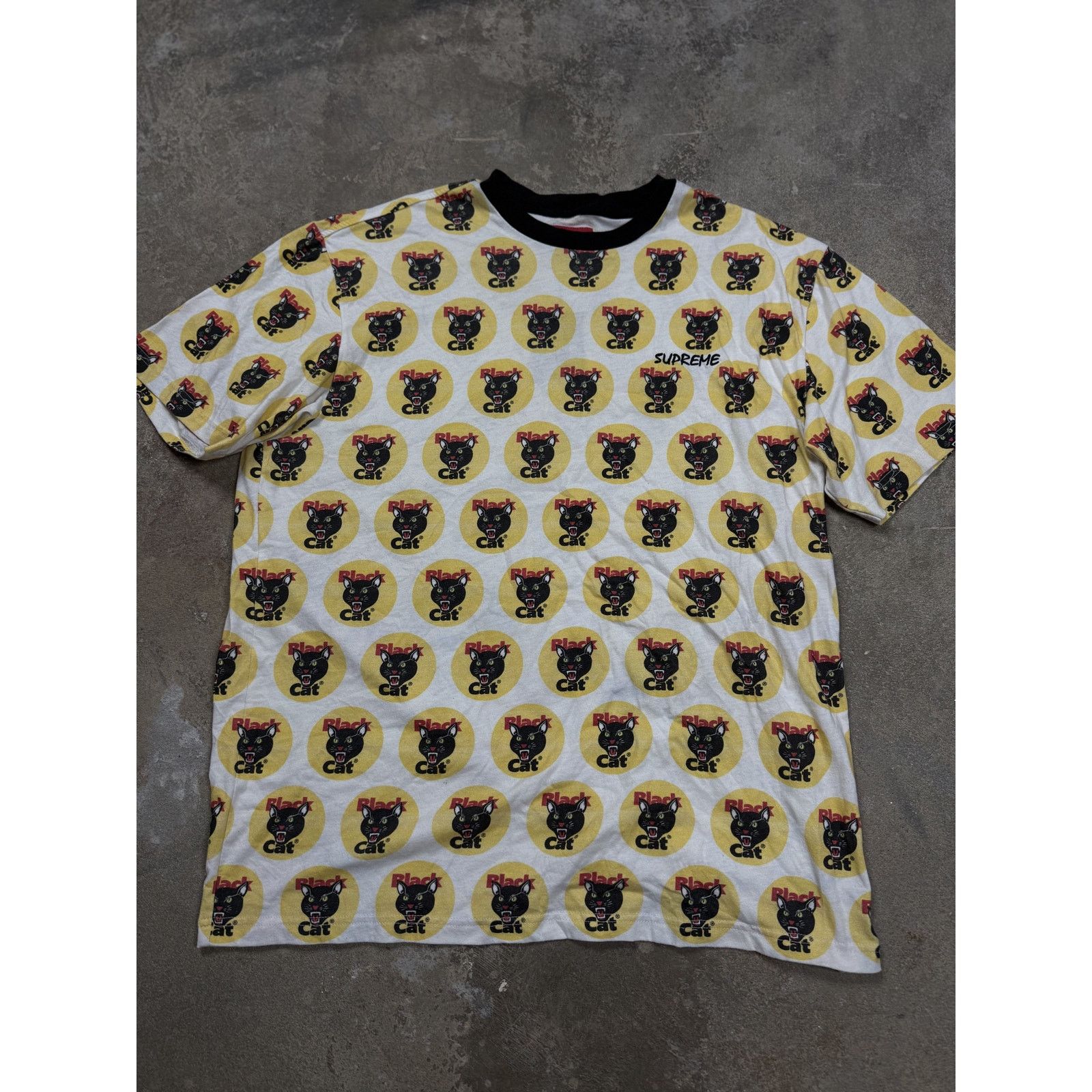 Supreme Supreme All Over Cat Tee Used Large Size US L / EU 52-54 / 3 - 1 Thumbnail
