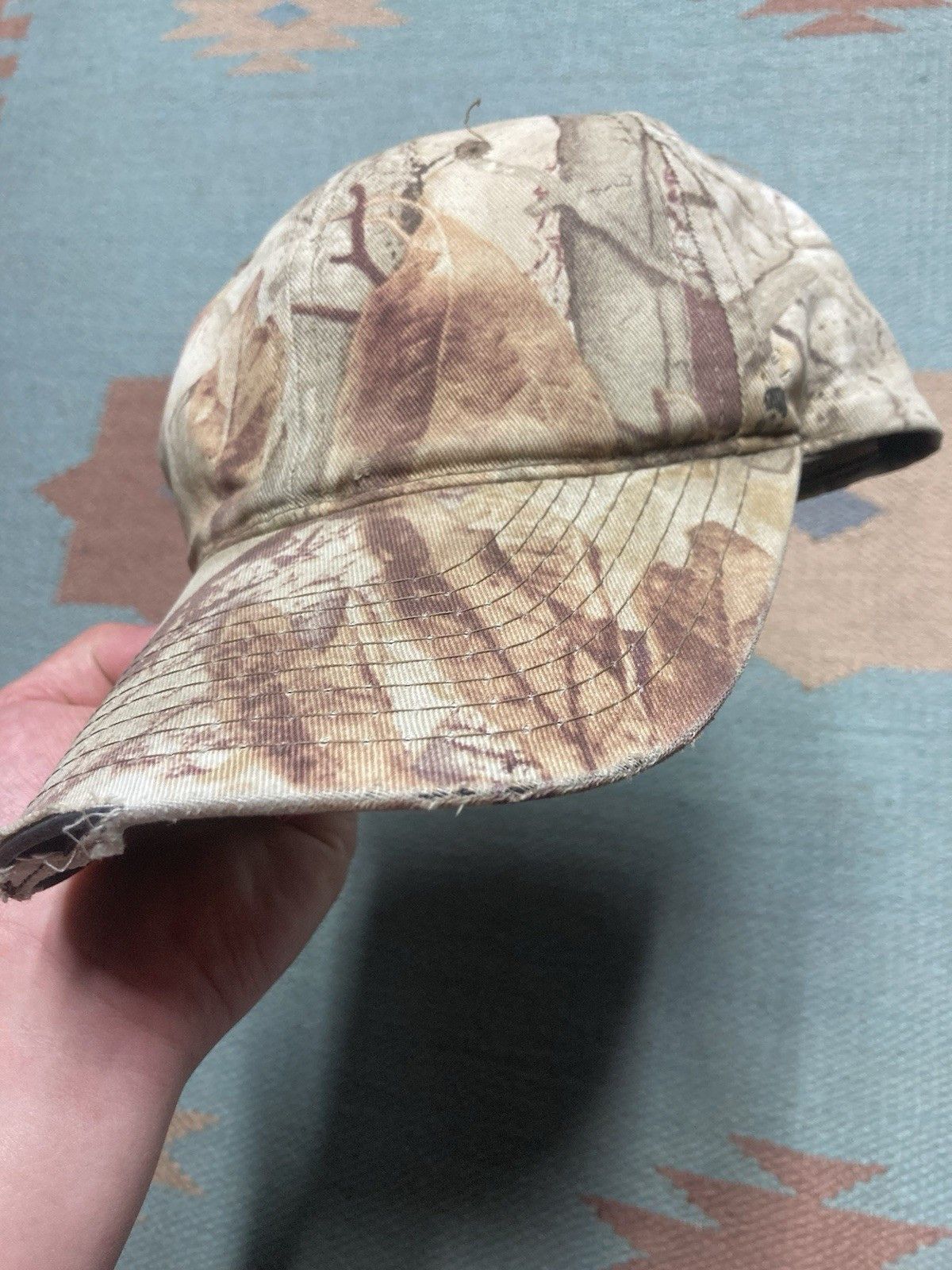 Vintage Vtg SnapBack hat camo fusion 3D camouflage distress hunting Size ONE SIZE - 4 Thumbnail
