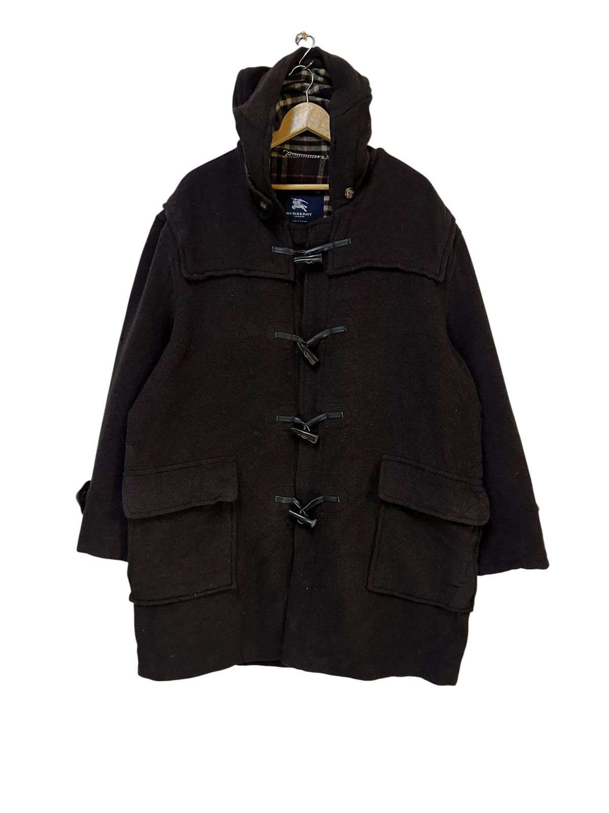 Burberry Brown Burberry Duffle Coat England Size US XL / EU 56 / 4 - 1 Thumbnail