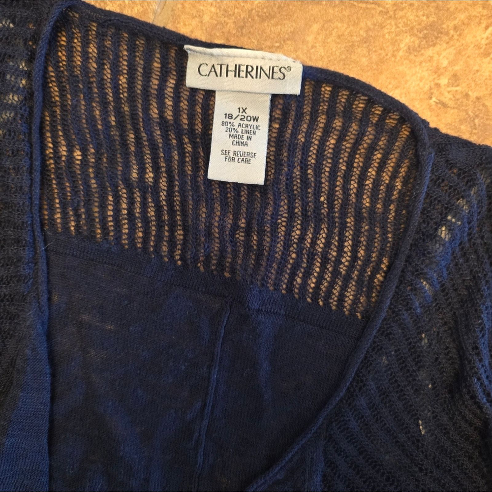Other Navy | CATHERINES | Draped Duster Cardigan Size XL / US 12-14 / IT 48-50 - 3 Thumbnail