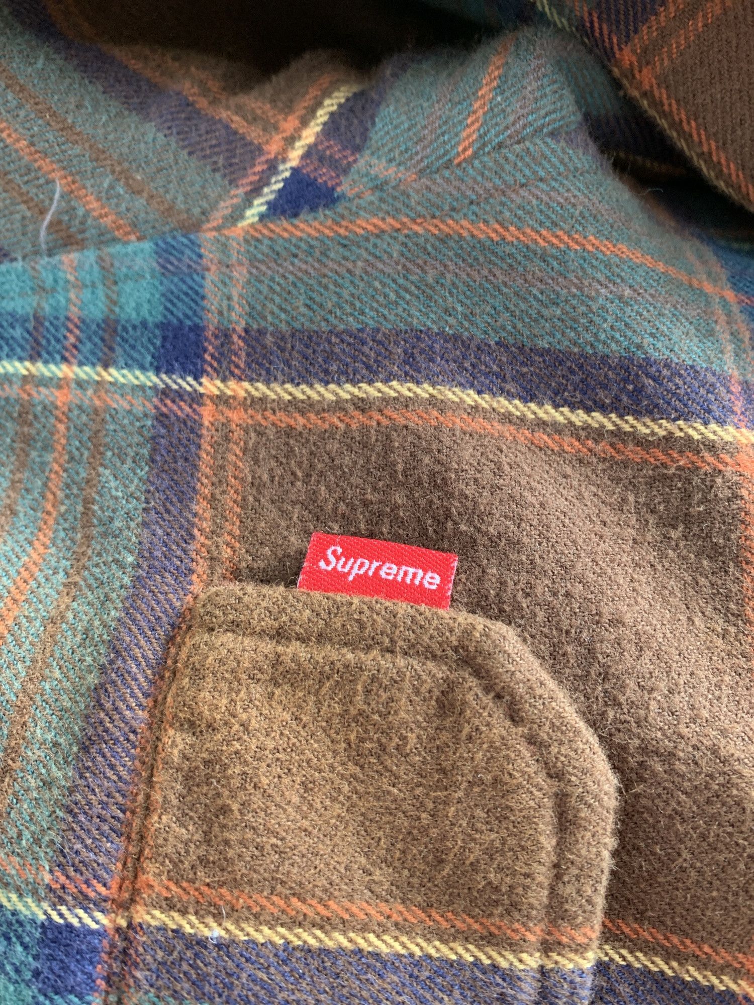 Supreme Supreme Pile Lined Plaid Flannel Shirt Size US L / EU 52-54 / 3 - 6 Thumbnail