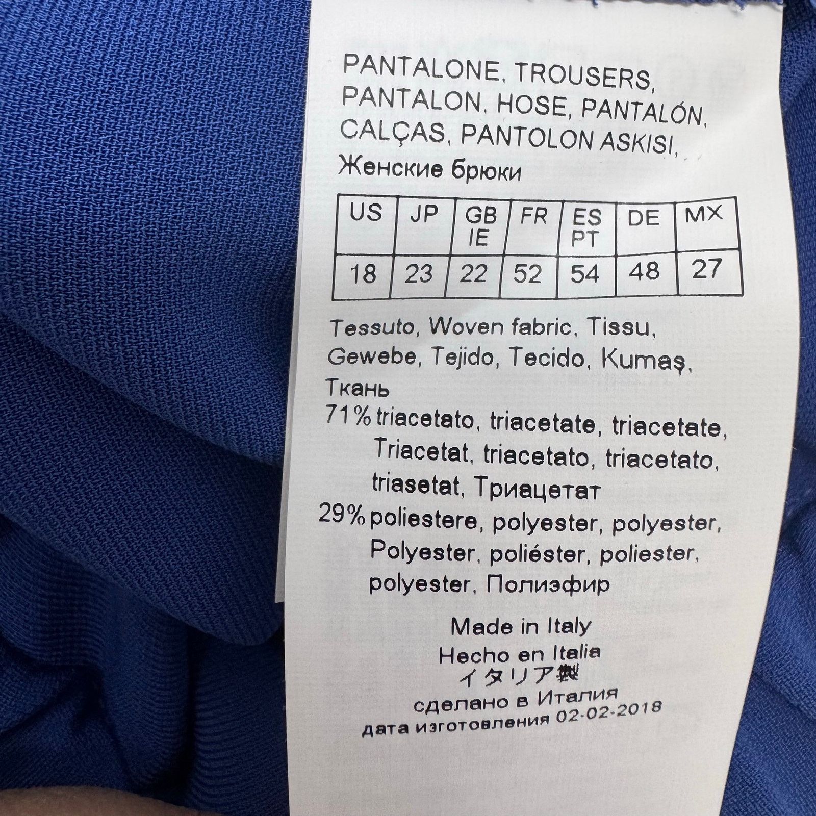 Marina Rinaldi Marina Rinaldi Reame Cigarette Pants Blue Plus 18 Career Size 40" / US 18 - 8 Thumbnail