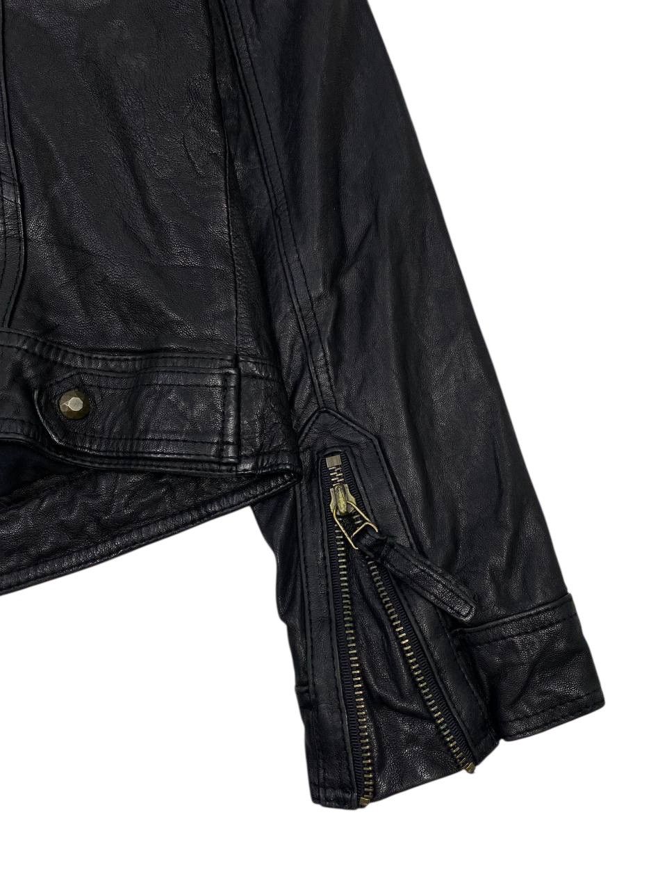 GOA Y2K 2000’s GOA Lamb Leather Riders Jacket Size S / US 4 / IT 40 - 15 Thumbnail
