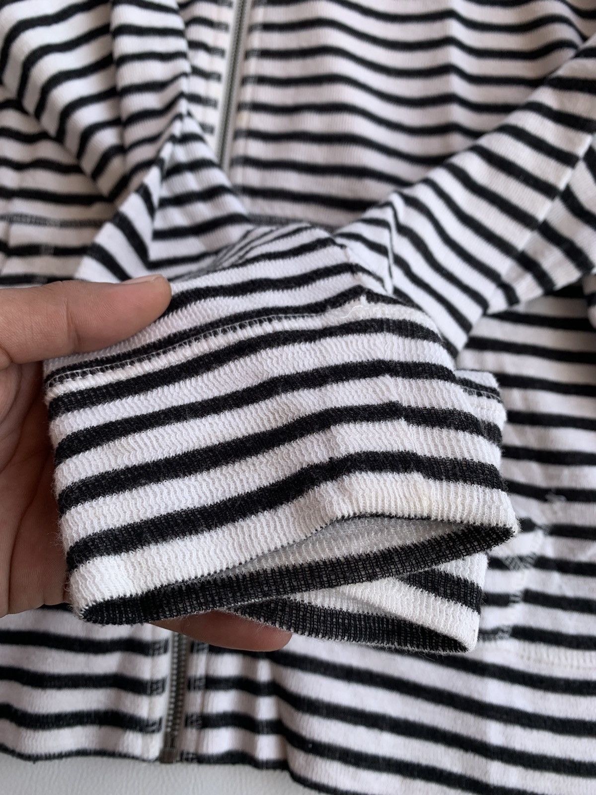 Esprit Esprit Stripe Black White Zip Hoodie Size US L / EU 52-54 / 3 - 5 Thumbnail