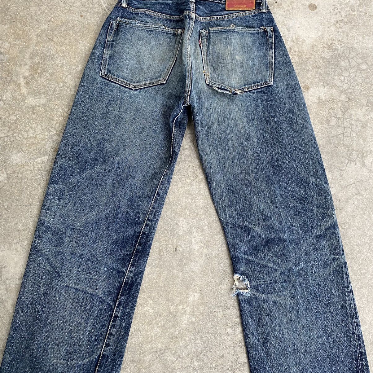 Pherrow's Vintage Pherrow’s Stormy Blue Faded Blue Selvedge Jeans Size US 29 - 15 Thumbnail