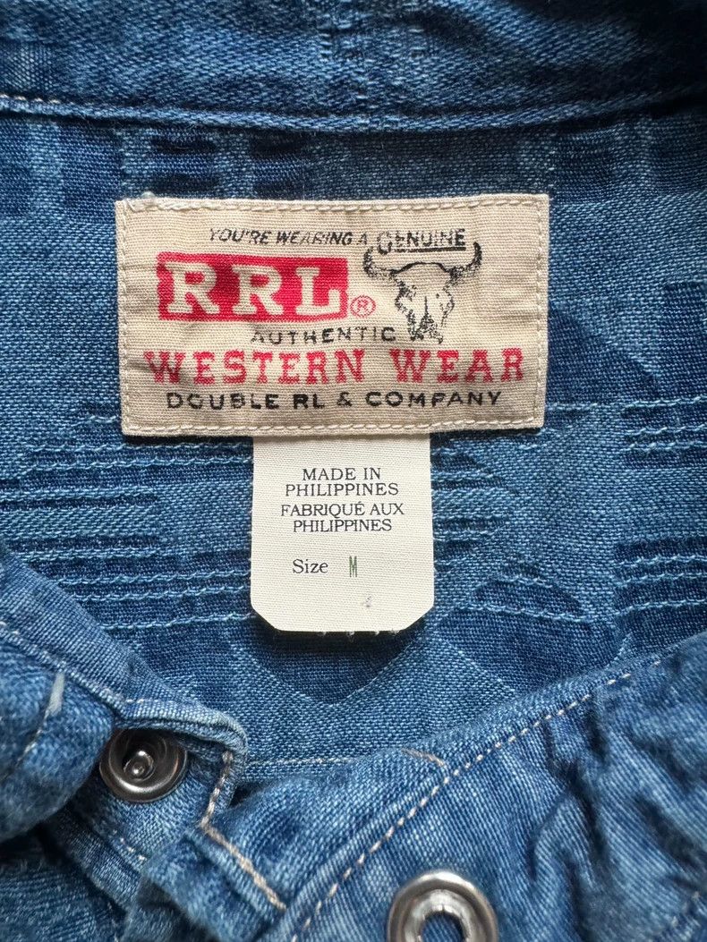 RRL Ralph Lauren Western denim shirt