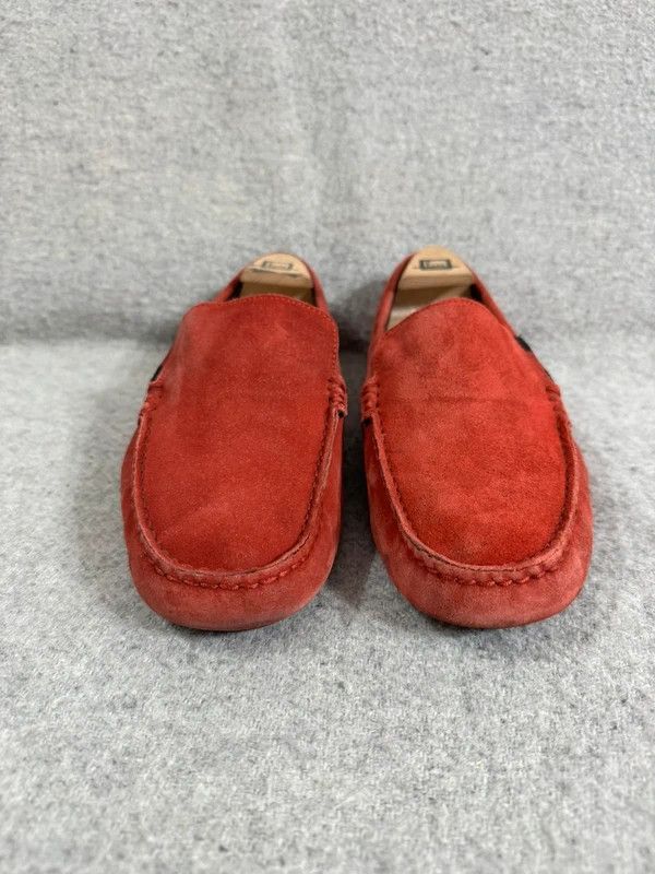 Gucci Gucci Web Suede Leather Slip-on Red Loafers size 40 Size US 7 / EU 40 - 5 Thumbnail
