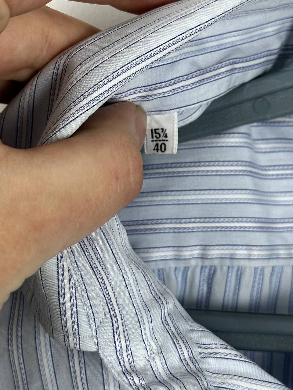 Kiton Kiton Napoli Button Up Shirt Blue Striped Long Sleeve Size US L / EU 52-54 / 3 - 7 Thumbnail