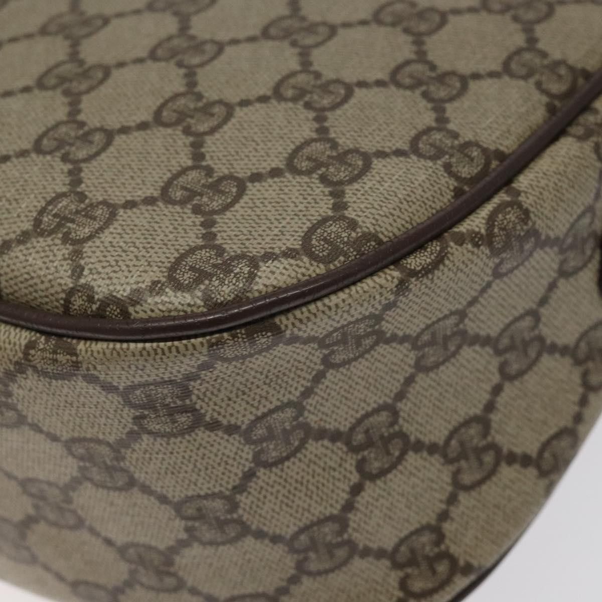 Gucci GUCCI GG Supreme Web Sherry Line Bag Pvc Beige Gold 89 02 Size ONE SIZE - 13 Thumbnail