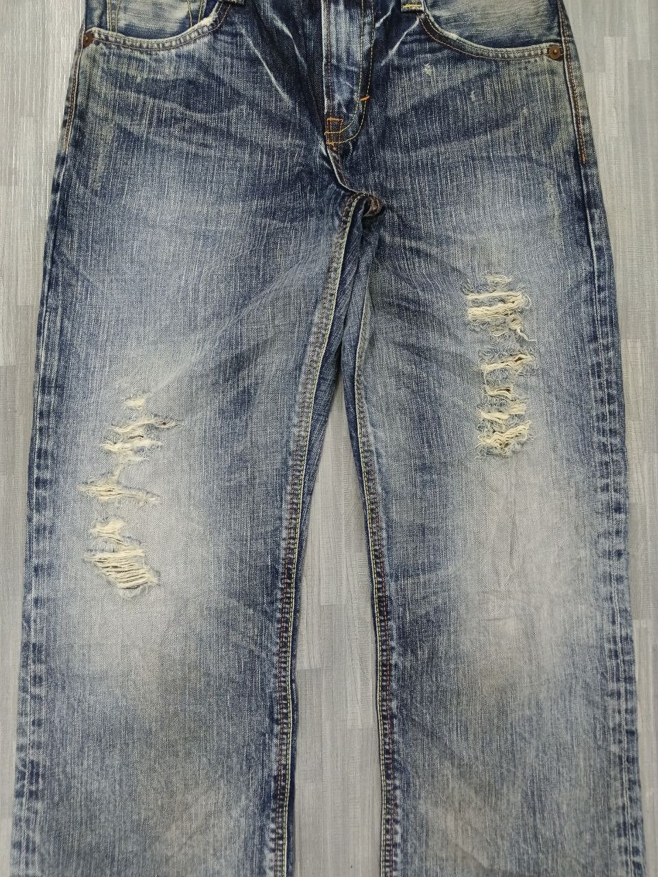 Edwin SICK RIPED WASHED BLUE EDWIN DENIM PANTS Size US 30 / EU 46 - 6 Thumbnail