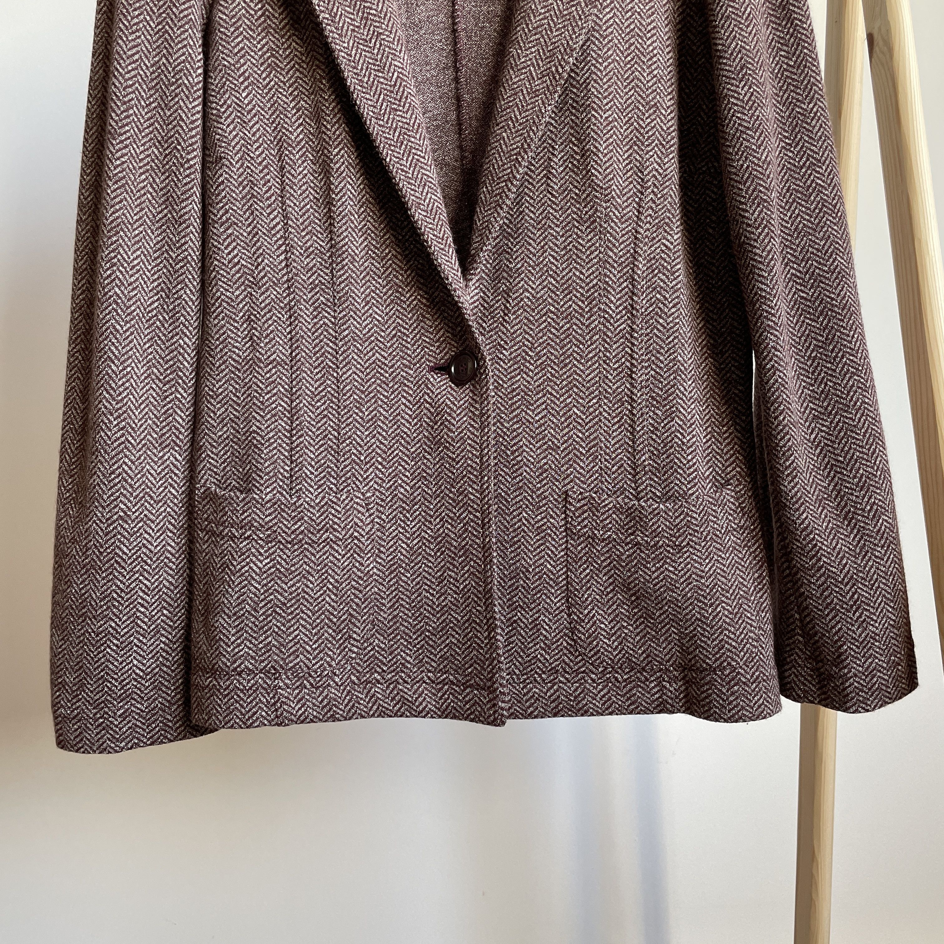 Etro Etro Wool Blend Unlined Herringbone Womens Blazer Size 46 Size L / US 10 / IT 46 - 5 Thumbnail