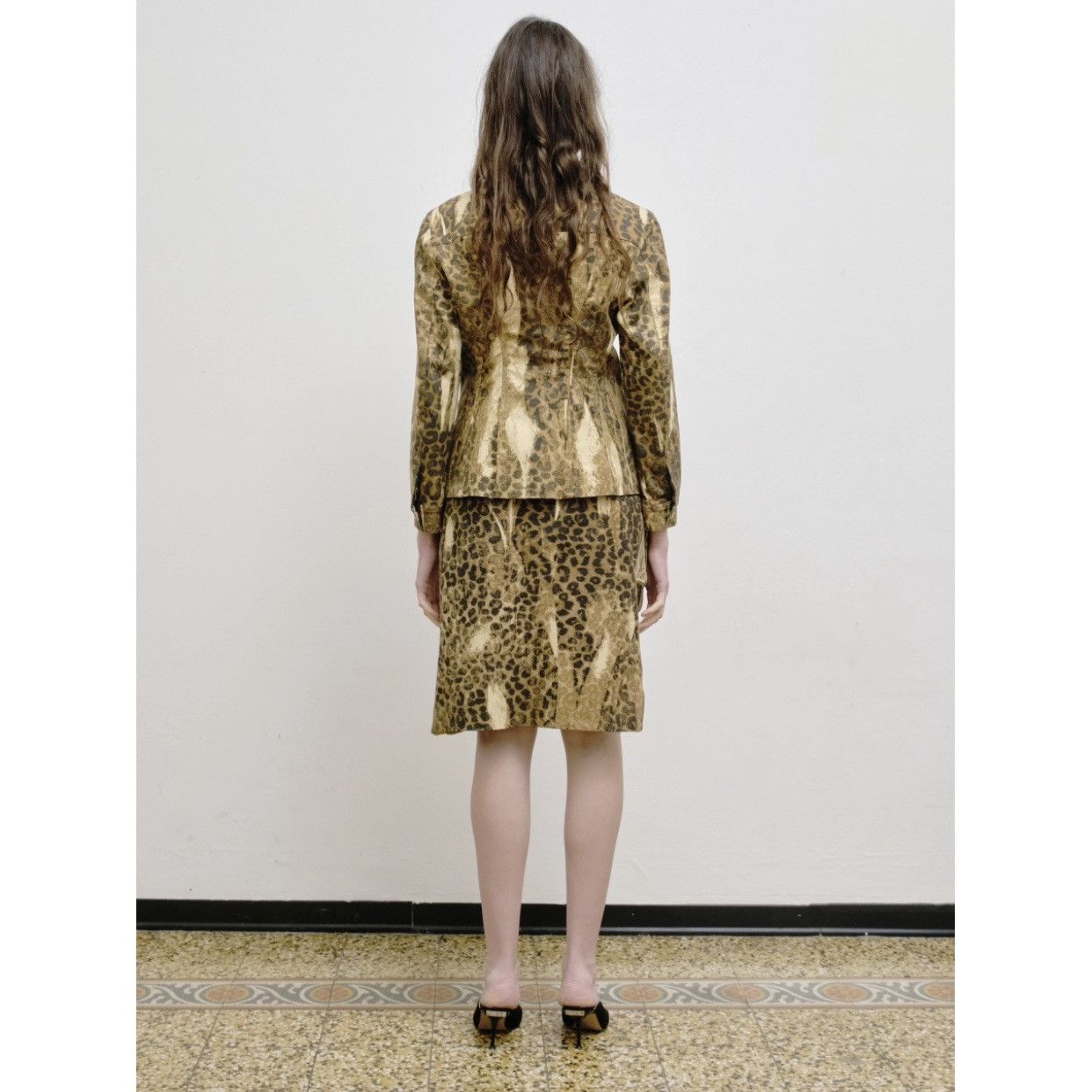Dior × John Galliano Christian Dior by John Galliano animal print denim suit. Size S / US 4 / IT 40 - 4 Thumbnail