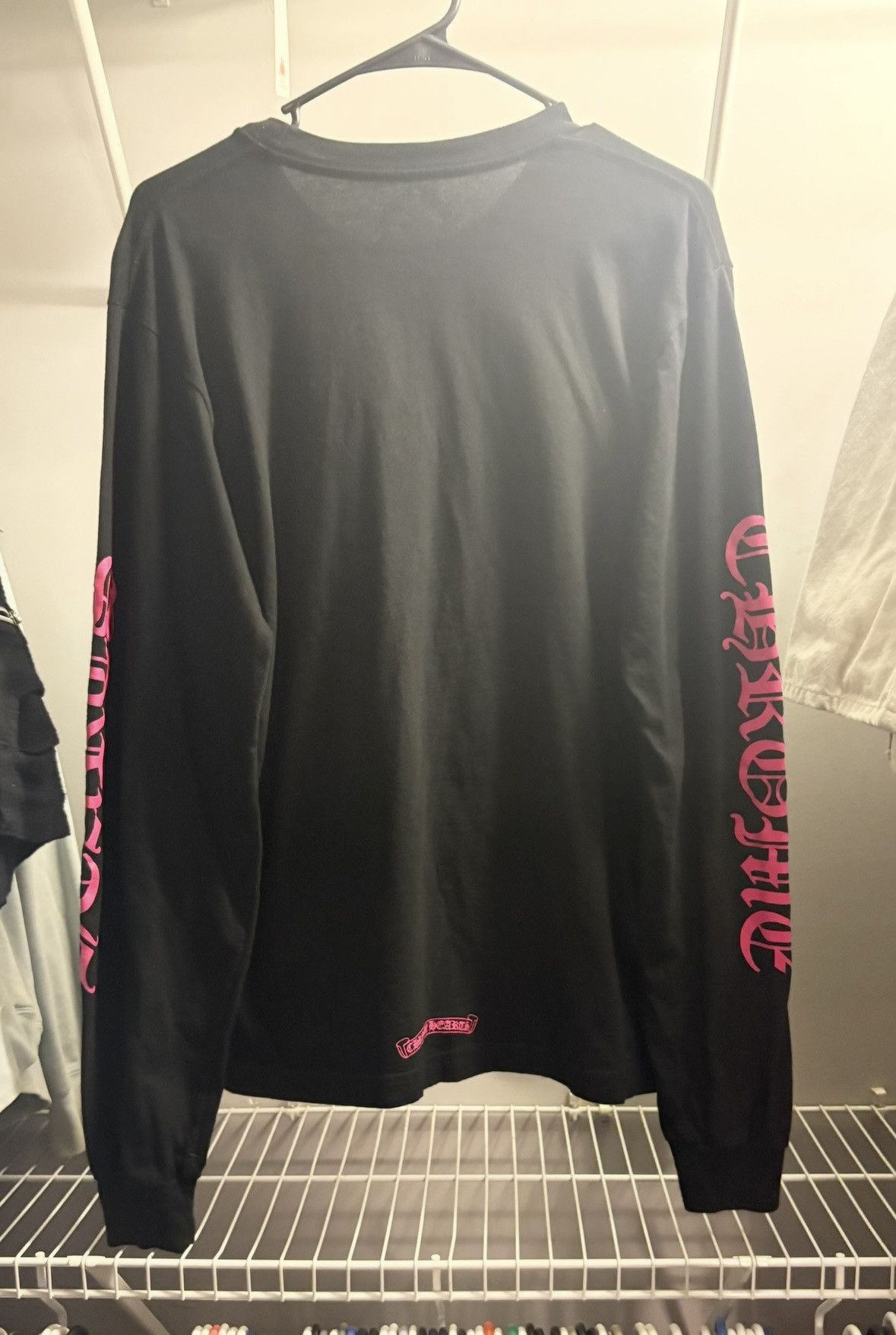 Chrome Hearts Chrome Hearts Long Sleeve Pocket Crew Hot Pink Size US M / EU 48-50 / 2 - 2 Thumbnail