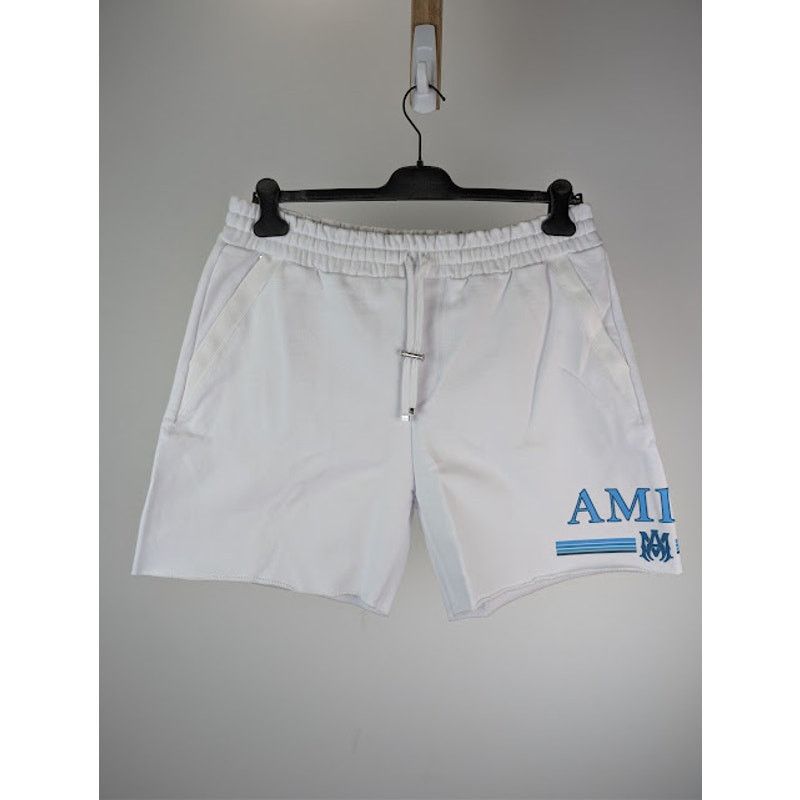 Amiri o1rshd1 MA Bar Watercolor Logo Short in White Size US 36 / EU 52 - 1 Thumbnail