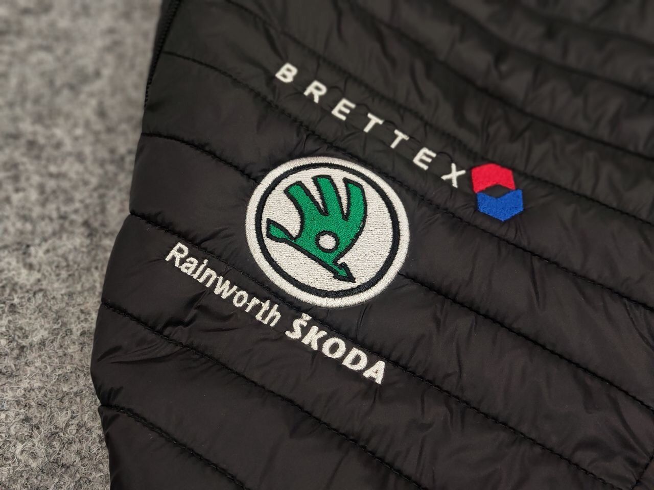 Other Skoda x Brettex Racing Logo Style Casual Quilted Jacket Size US XL / EU 56 / 4 - 15 Thumbnail