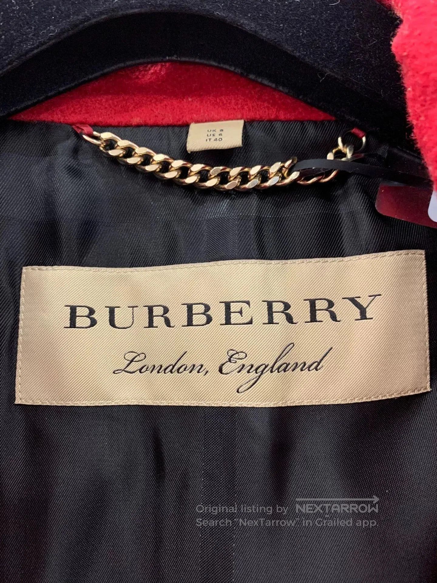 Burberry Burberry Red Women's Double. Size XS / US 0-2 / IT 36-38 - 4 Thumbnail