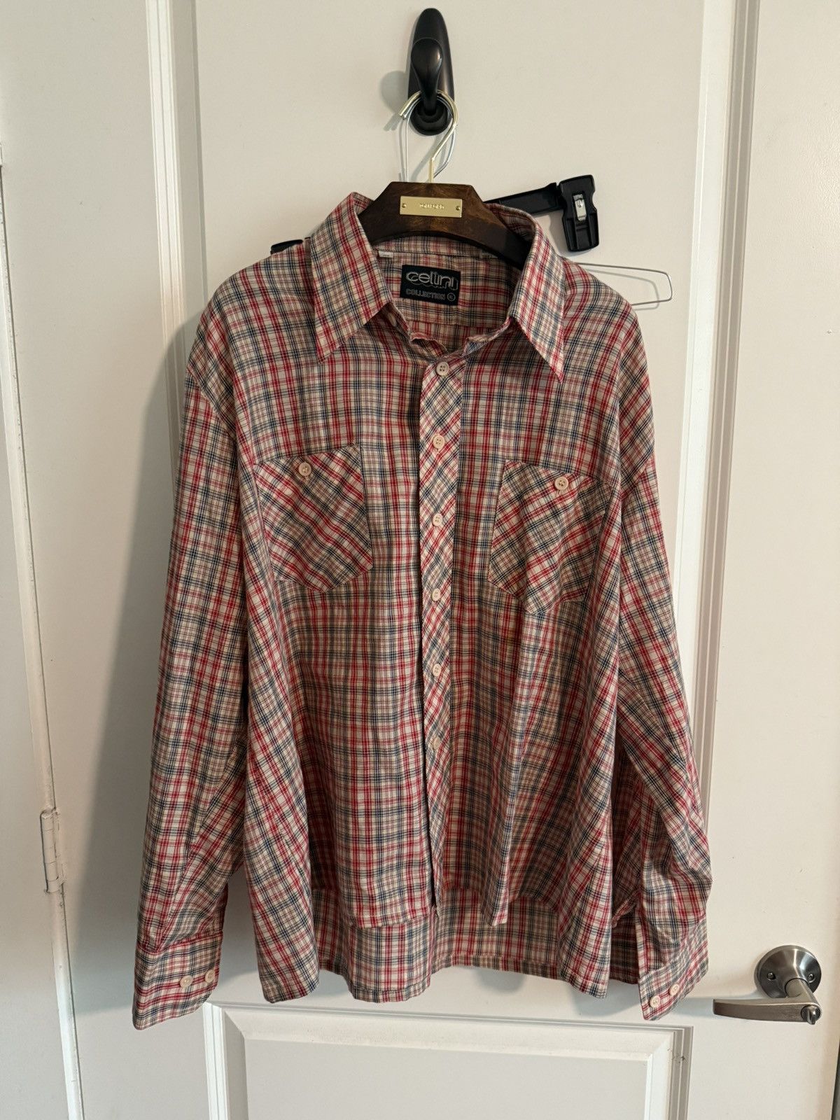 Vintage Vintage Cellini Flannel Size US XL / EU 56 / 4 - 1 Thumbnail