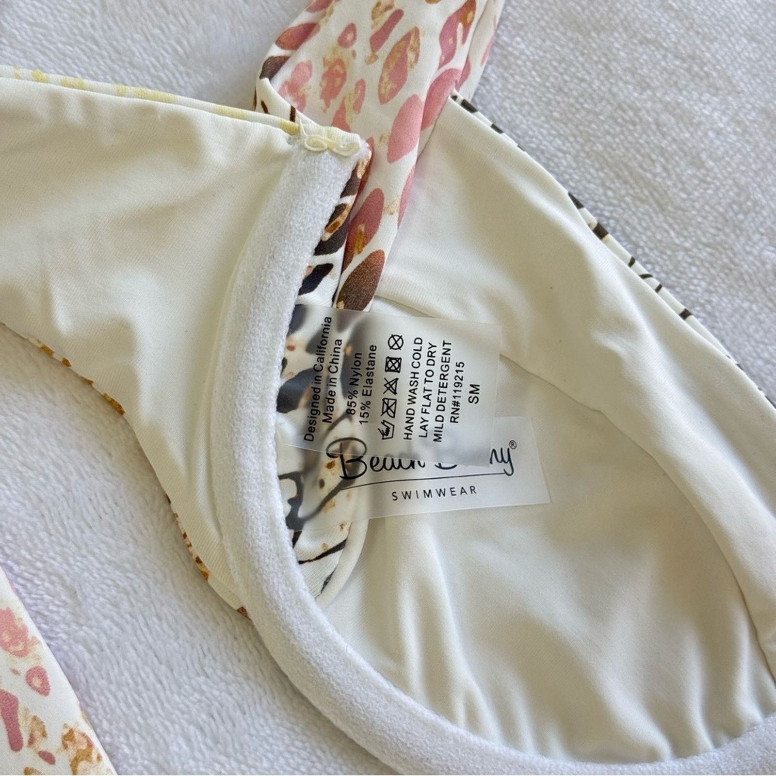 Beach Riot NWOT! Beach Bunny Multicolor Snake Print Swim Top, Size S Size S / US 4 / IT 40 - 10 Thumbnail