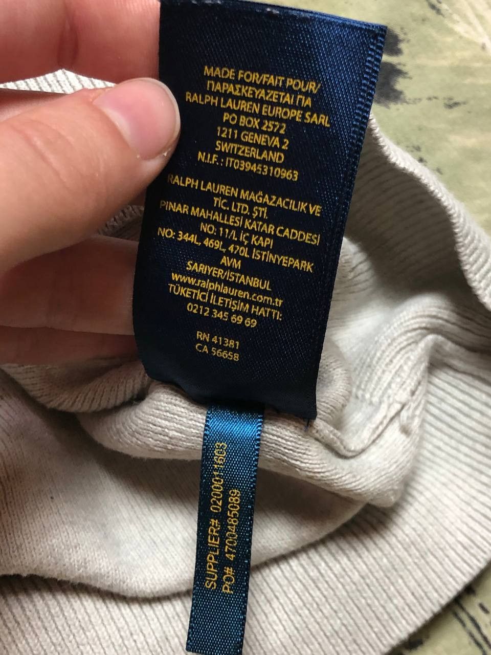 Polo Ralph Lauren Vintage Polo Ralph Lauren V-Neck Sweater Size US L / EU 52-54 / 3 - 5 Thumbnail