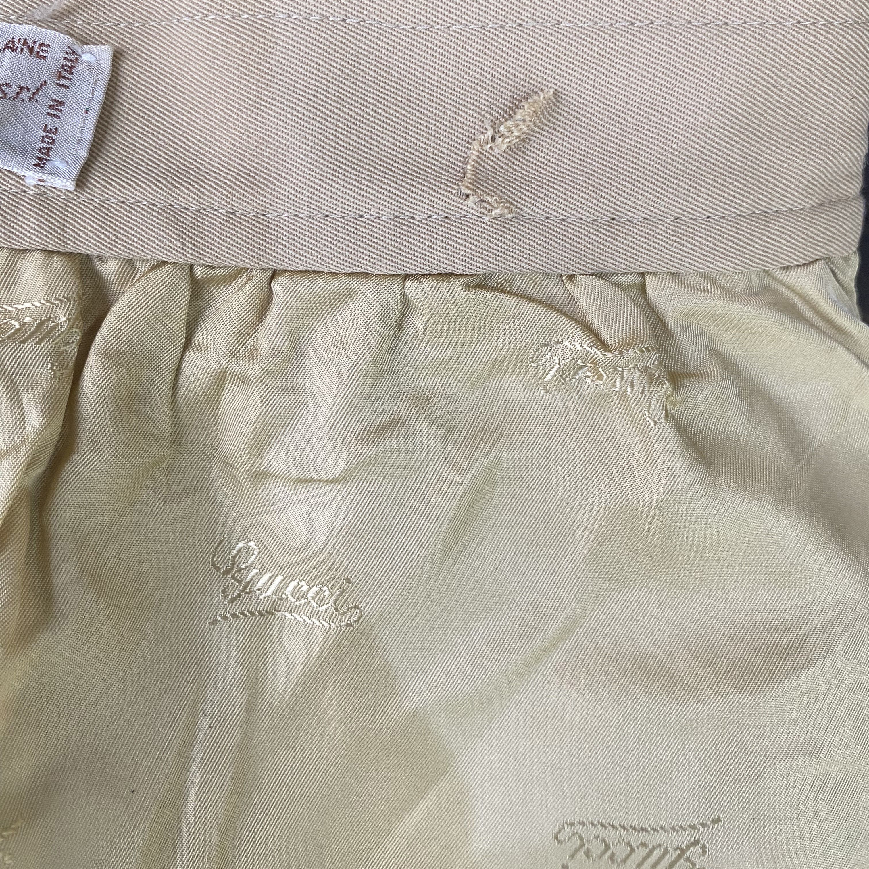 Gucci × Vintage GUCCI Vintage Light Brown Buttoned Wool Skirt Size 32" / US 10 / IT 46 - 7 Thumbnail