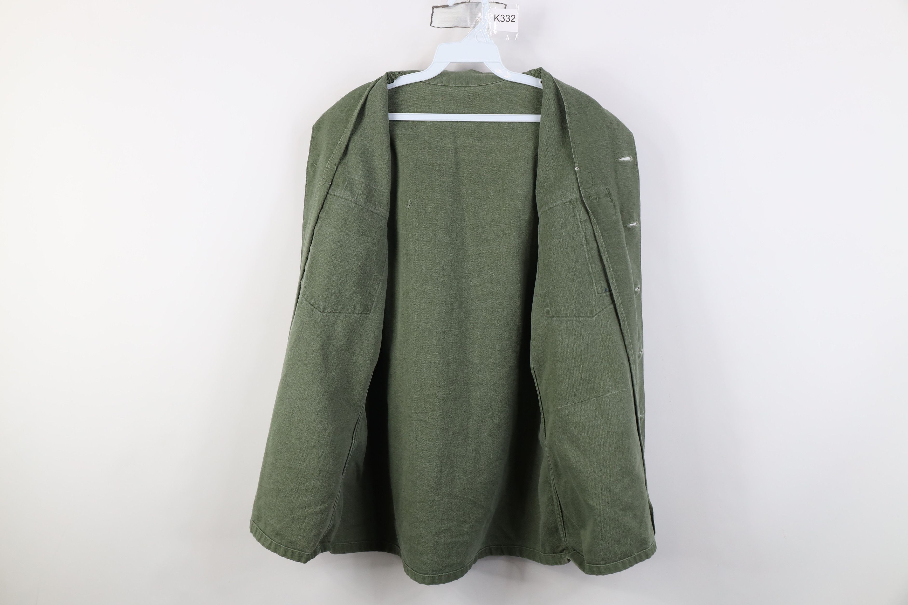 Vintage Vintage 60s 70s Vietnam War USGI Field Army Button Shirt USA Size US M / EU 48-50 / 2 - 11 Thumbnail
