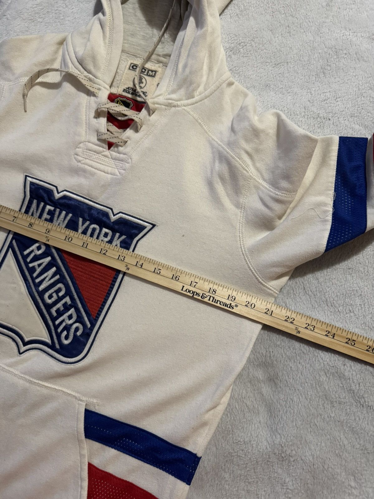 Ccm New York Rangers Fleece Hoodie Size US S / EU 44-46 / 1 - 7 Thumbnail