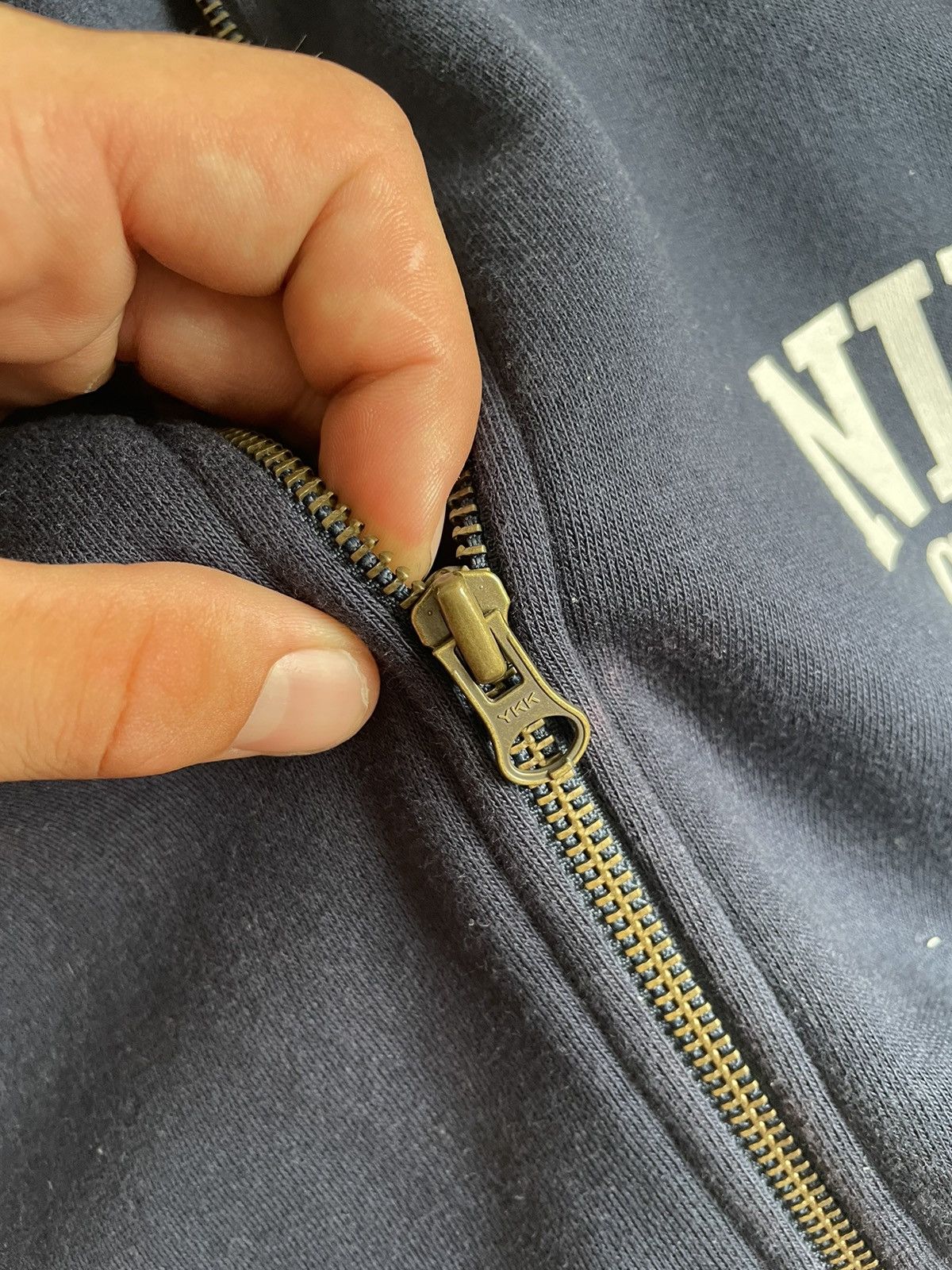 Nike × Vintage Vintage Nike Athletic Logo cotton jacket size xxl Size US XXL / EU 58 / 5 - 14 Thumbnail