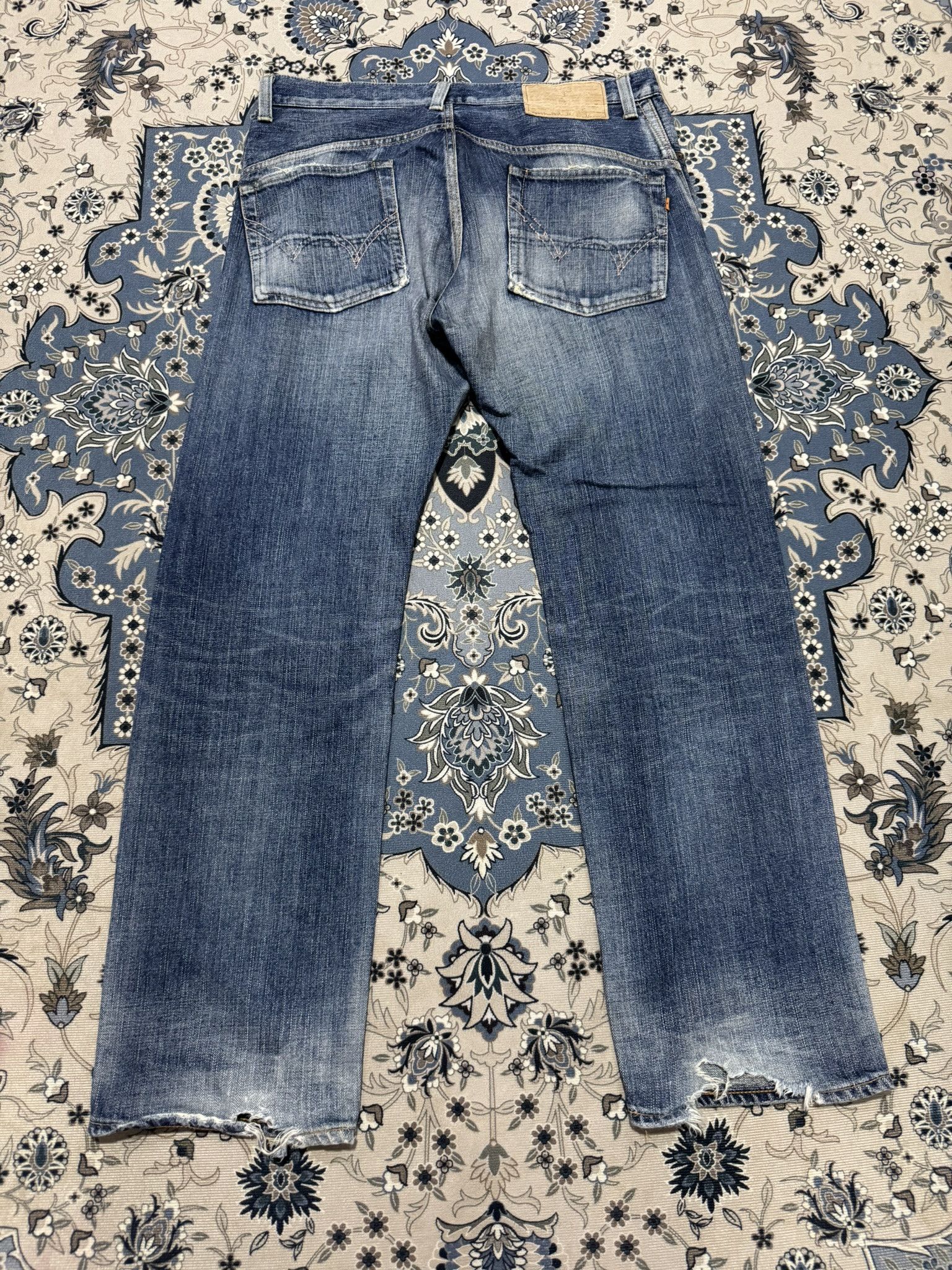 Edwin × Japanese Brand Vintage Edwin 505 Zipper Selvadge Redline Jeans Sun Faded Size US 34 / EU 50 - 2 Thumbnail