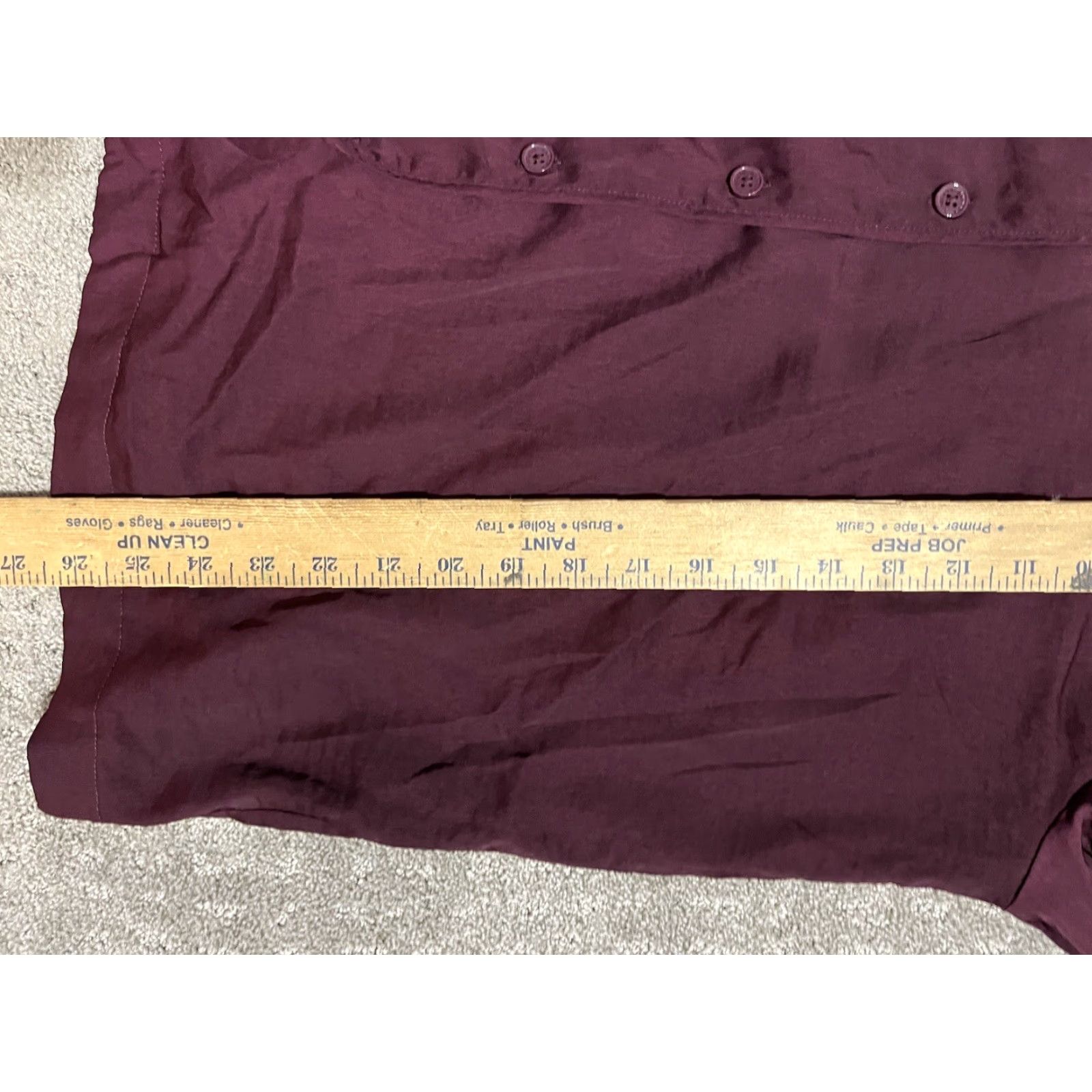 Banana Republic BANANA REPUBLIC Womens Pajama Top Sleep Lounge Polyester Sleepwear Top Large Burgundy Modal Print? Size L / US 10 / IT 46 - 6 Thumbnail