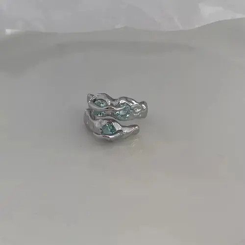 Other Electro Ring Crystal Stone Silver Abstract Star Pop Fantasy Size ONE SIZE - 3 Thumbnail