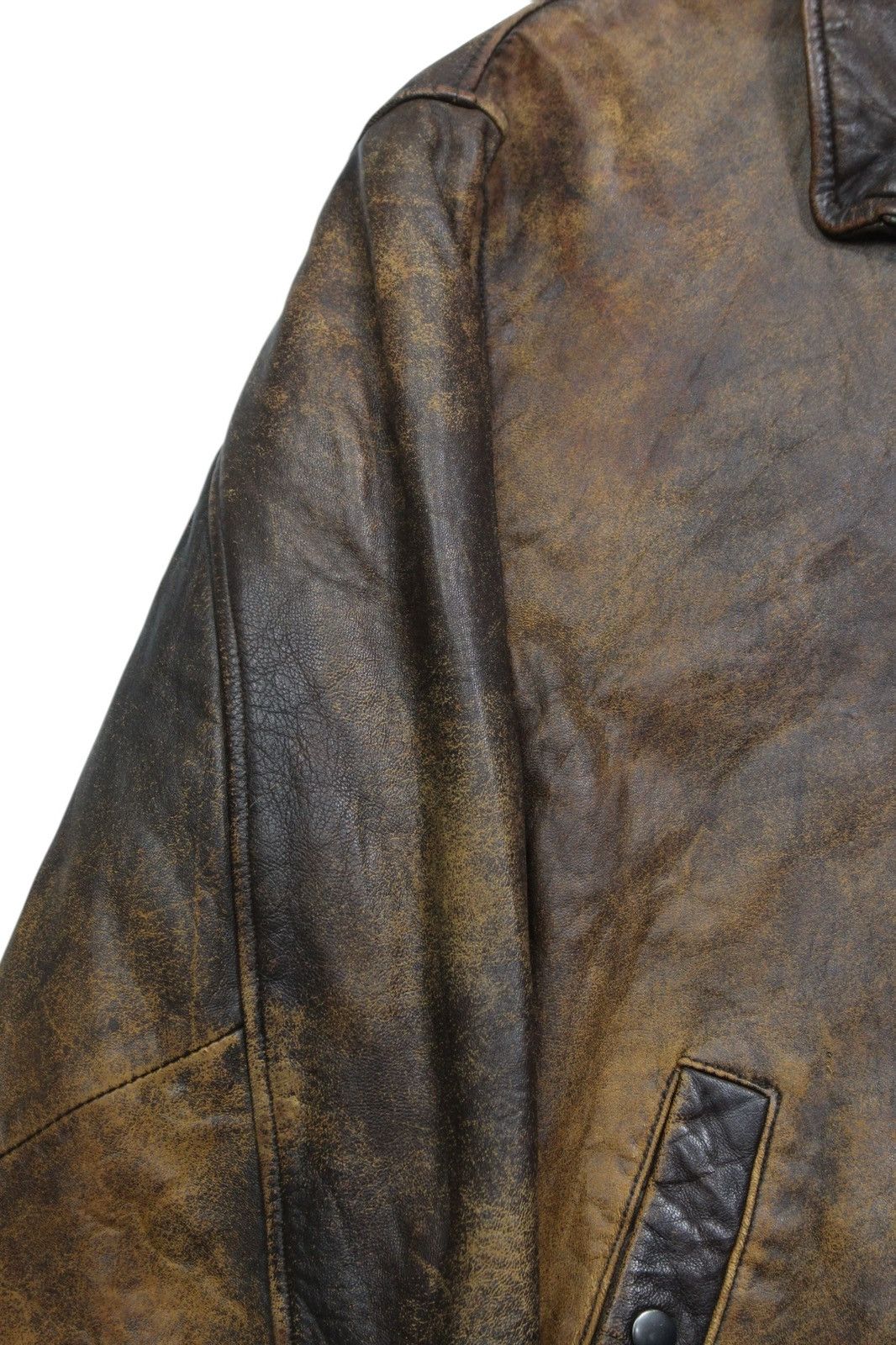 Vintage 2000S FRENCH AIR FORCE BY CHARLES MAC HOPE LEATHER JACKET Size US M / EU 48-50 / 2 - 8 Thumbnail
