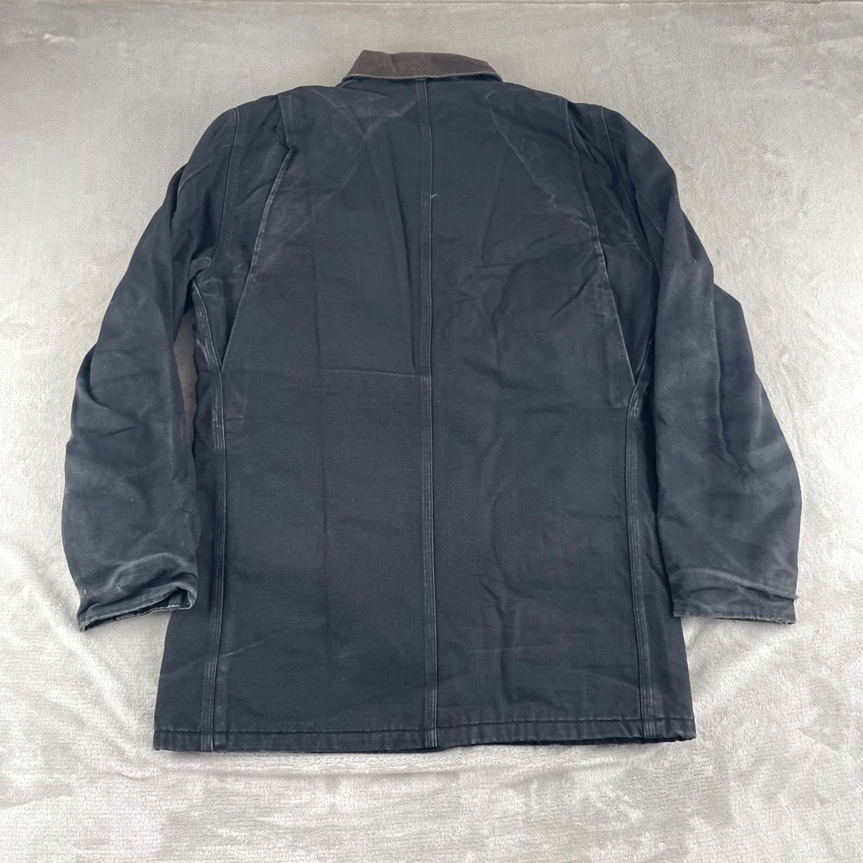 Carhartt Vintage Carhartt Jacket Men 42 Tall Black Lined C04 Denim Workwear Chore Coat USA Union Barn Shirt Size US XS / EU 42 / 0 - 4 Thumbnail