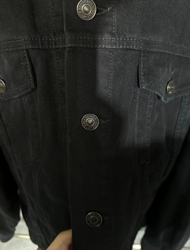 Balenciaga Balenciaga Black + Back + Tape + Denim + Jacket Size US L / EU 52-54 / 3 - 3 Thumbnail